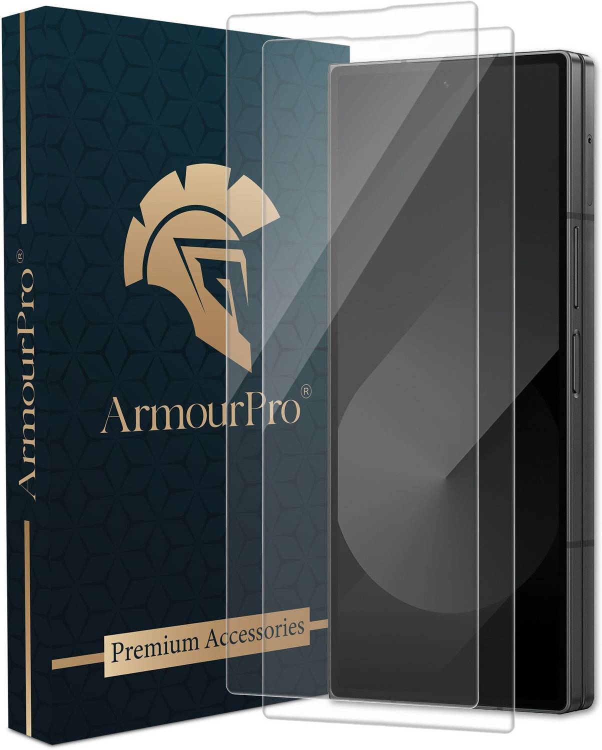 ArmourPro Edge To Edge Tempered Glass for Samsung Galaxy Z Fold 6, Samsung ZFold 6 5G, Borderless Clear Glass