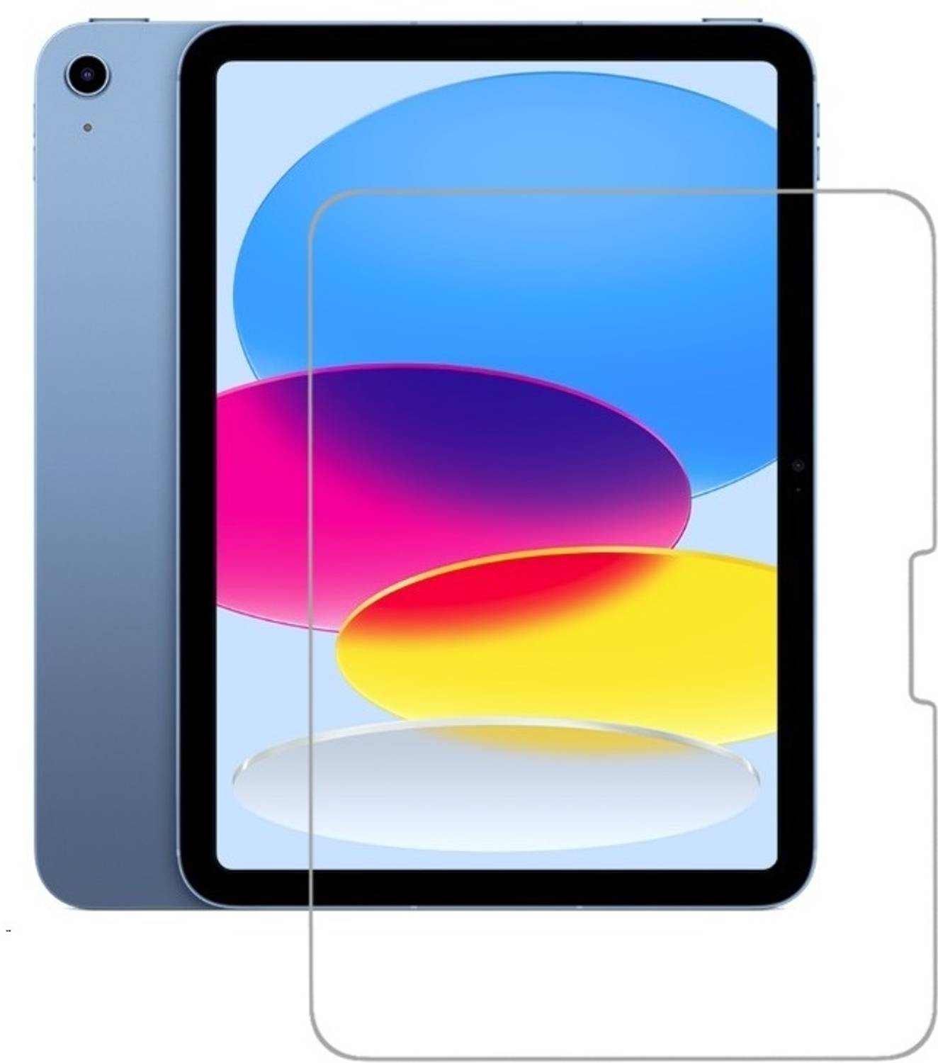Mersal Edge To Edge Screen Guard for Apple iPad 10th generation 2022 10.9 inch, screen protector resistant to oil particles