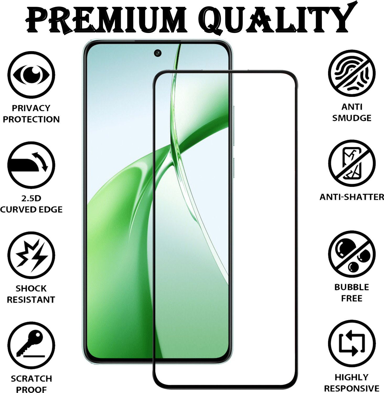 Image of CYOR Edge To Edge Tempered Glass for ONEPLUS NORD CE 4 5G