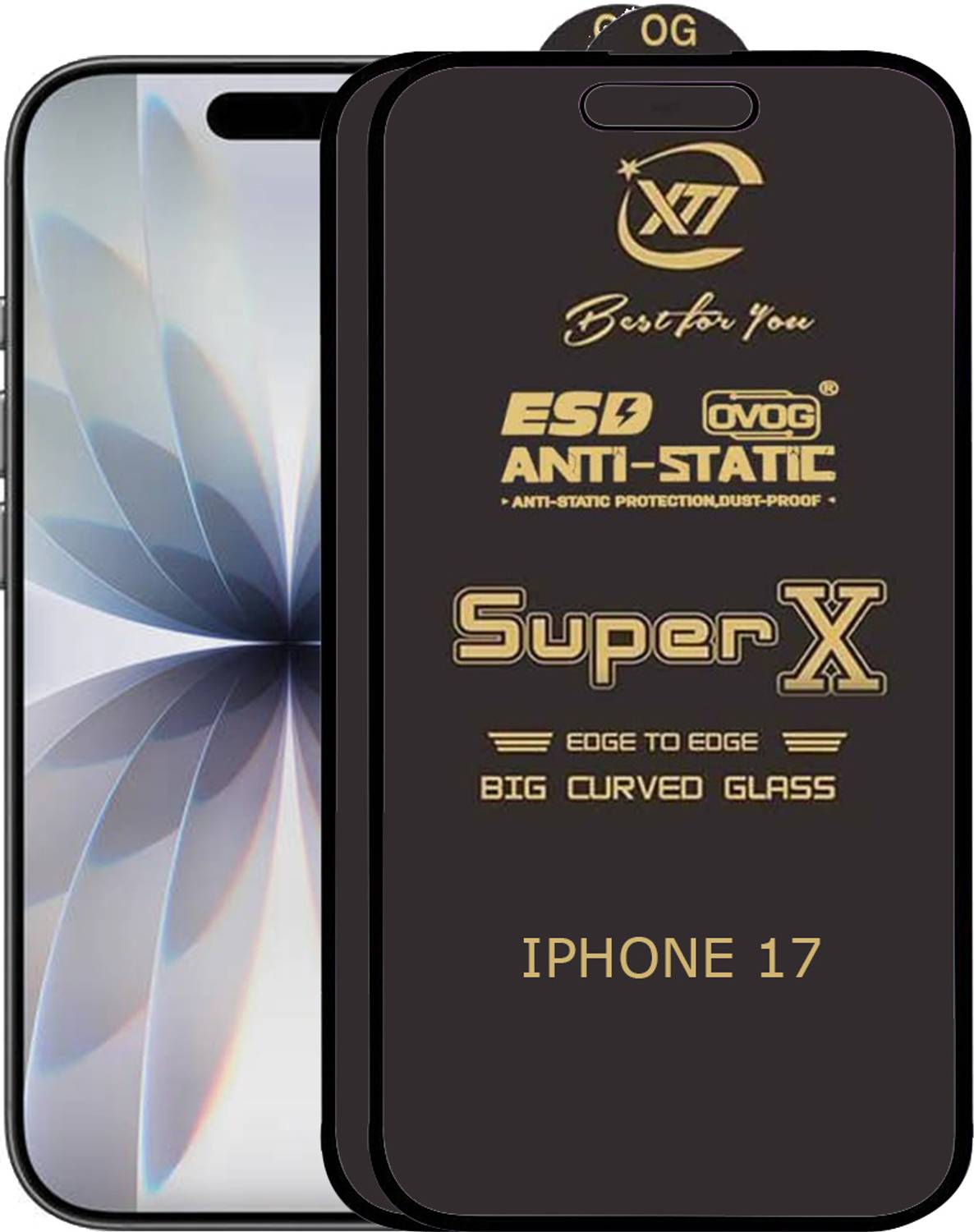 ANILUQ Edge To Edge Tempered Glass for IPHONE 17