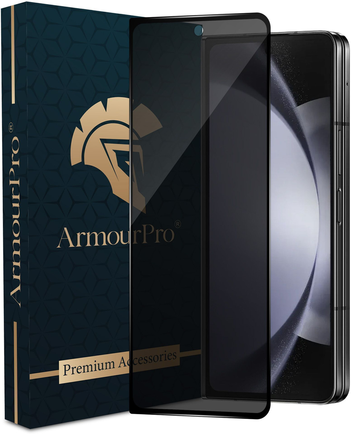 Image of ArmourPro Edge To Edge Tempered Glass for Samsung Galaxy Z Fold 5 5G, Samsung Z Fold5 5G, Privacy Protection