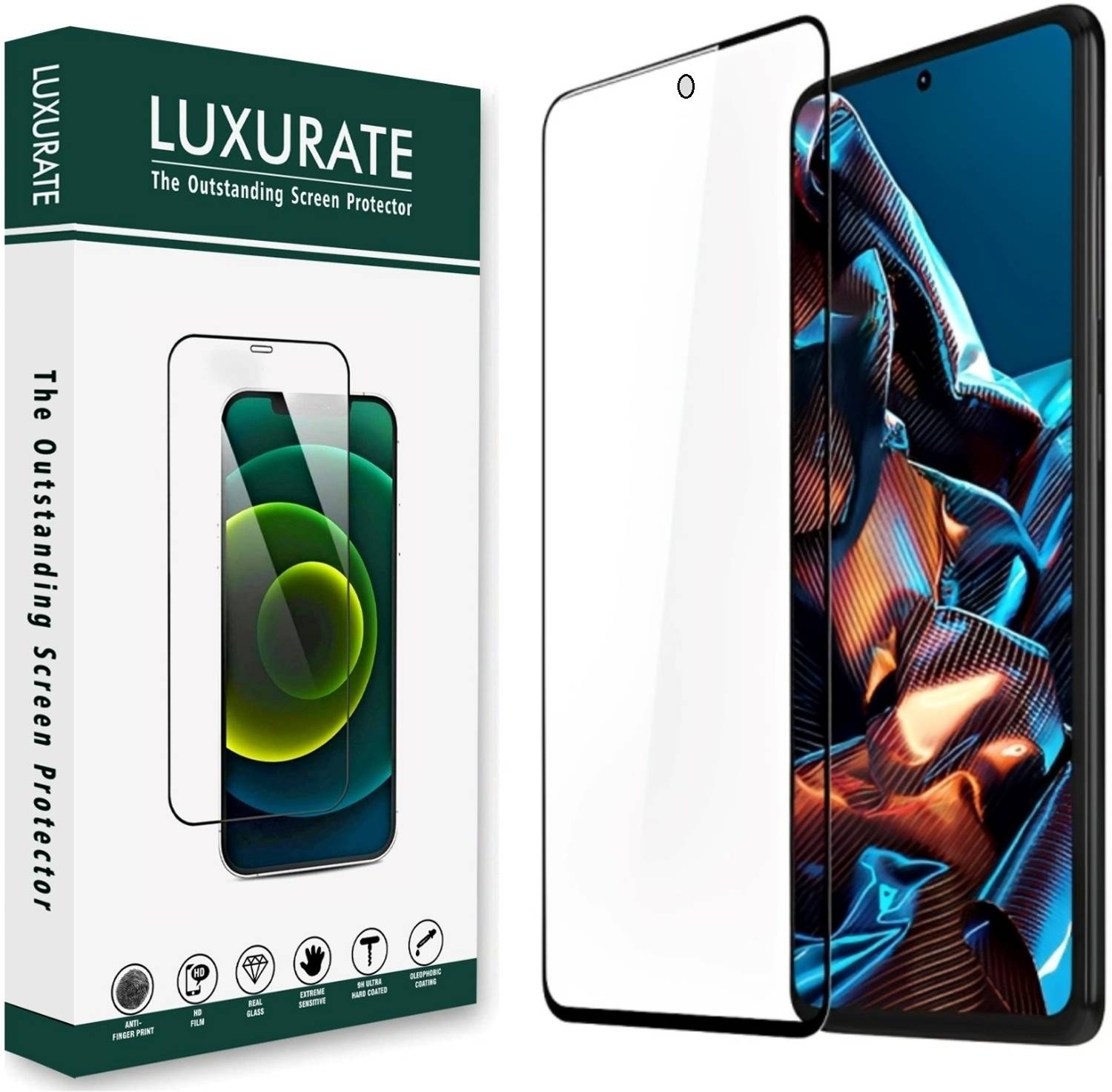 LUXURATE Edge To Edge Tempered Glass for iQOO Z9X 5G