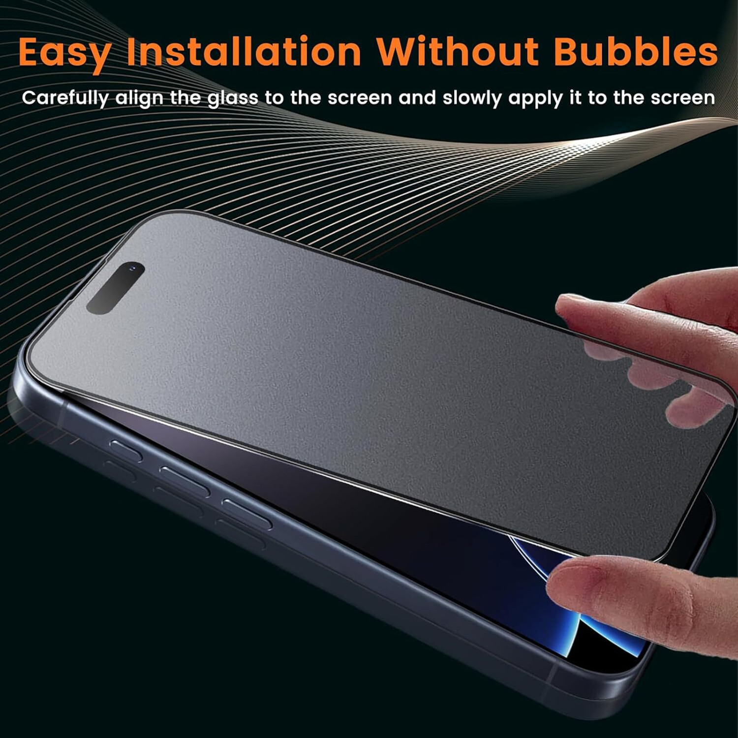 Image of KWINE CASE Edge To Edge Tempered Glass for Apple iPhone 16 Pro