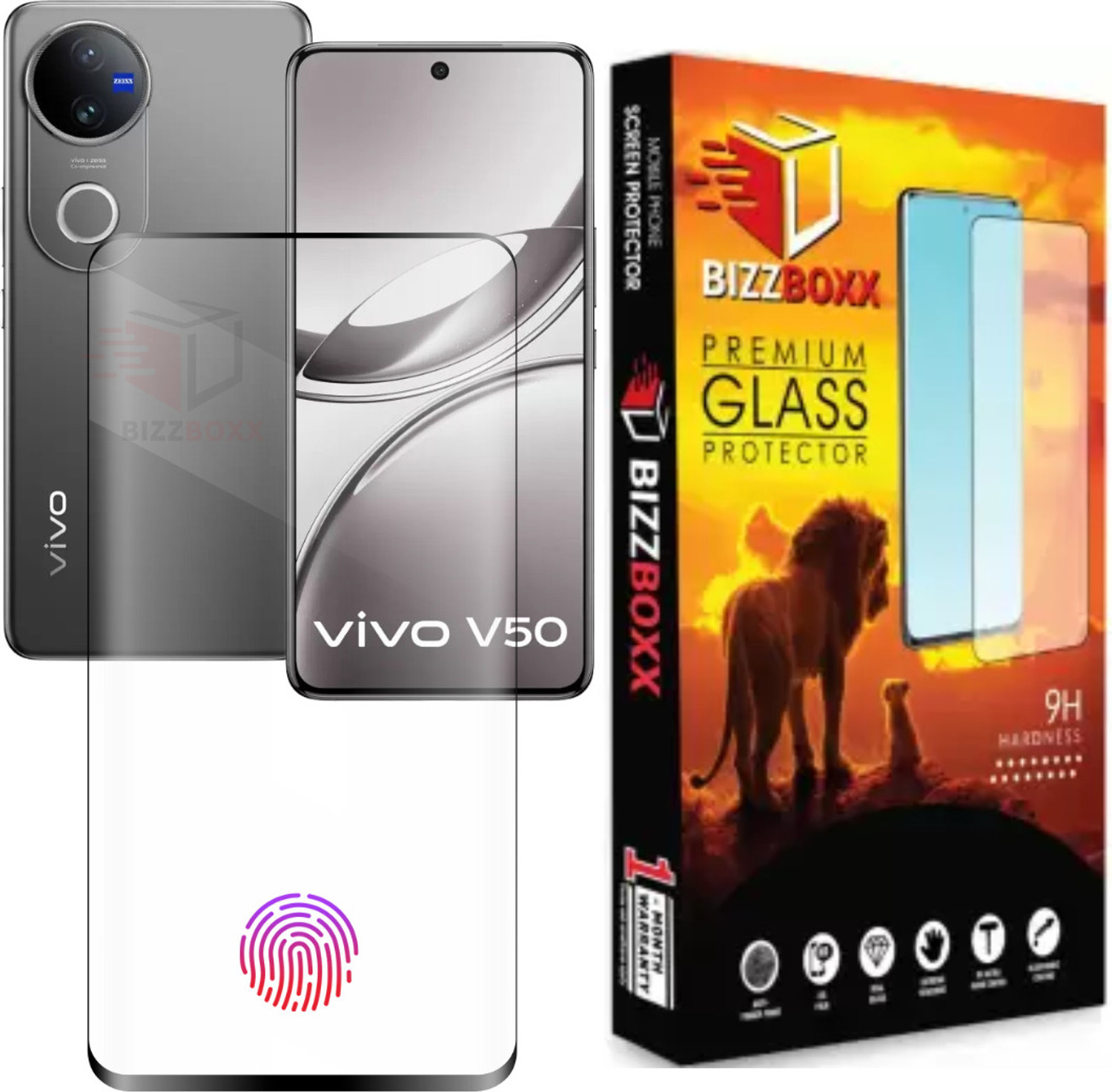 Image of BizzBoxx Edge To Edge Tempered Glass for Realme P3 Ultra 5G, Realme P3 Ultra, FULL GLUE, Precise Curved Edges, UV Glue Not Required, Scratch Guard, Full Glue temper glass guard, screen guard, 6.83 Inch With Installation Kit