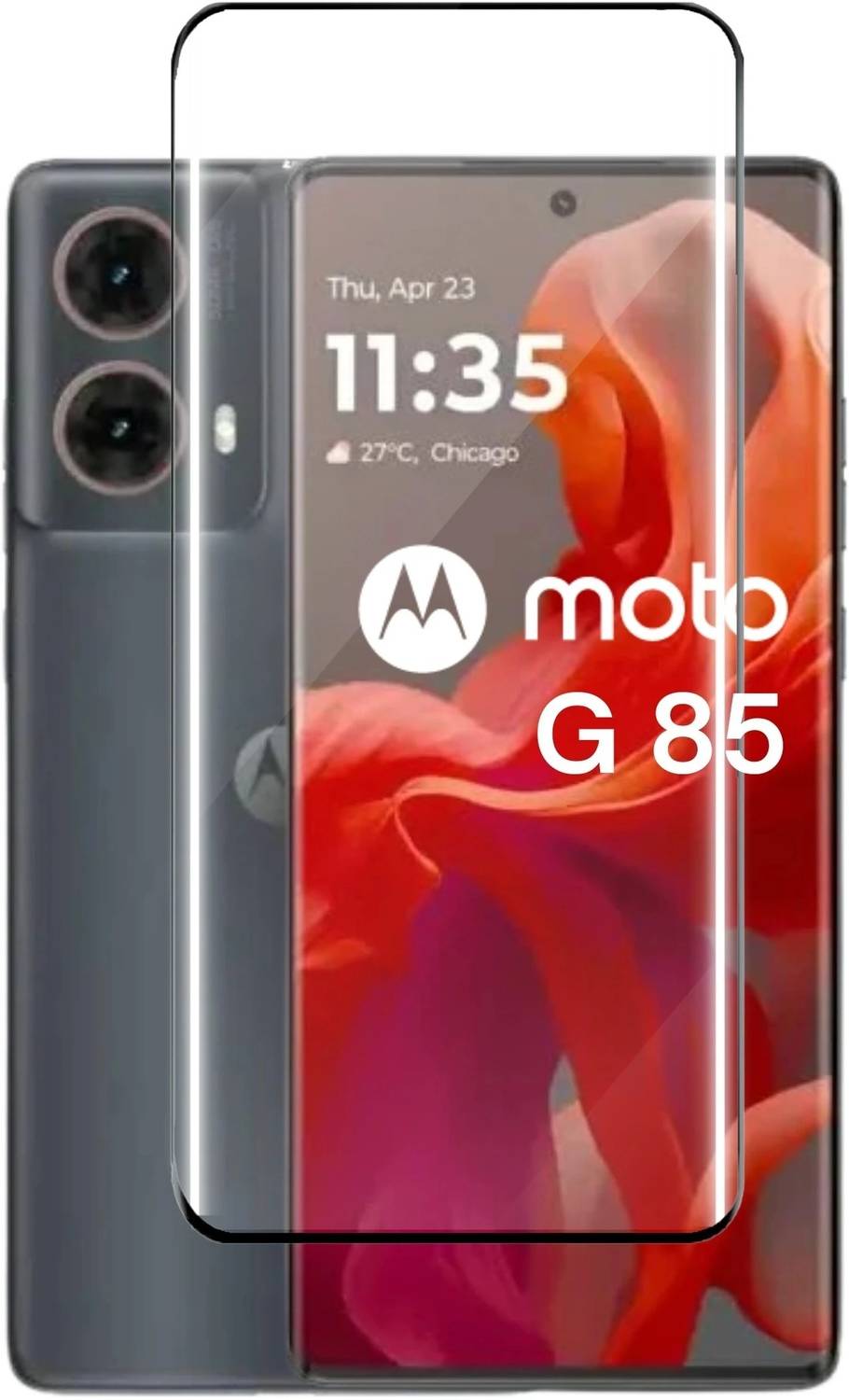 KWINE CASE Edge To Edge Tempered Glass for MOTOROLA G85 5G (Pack