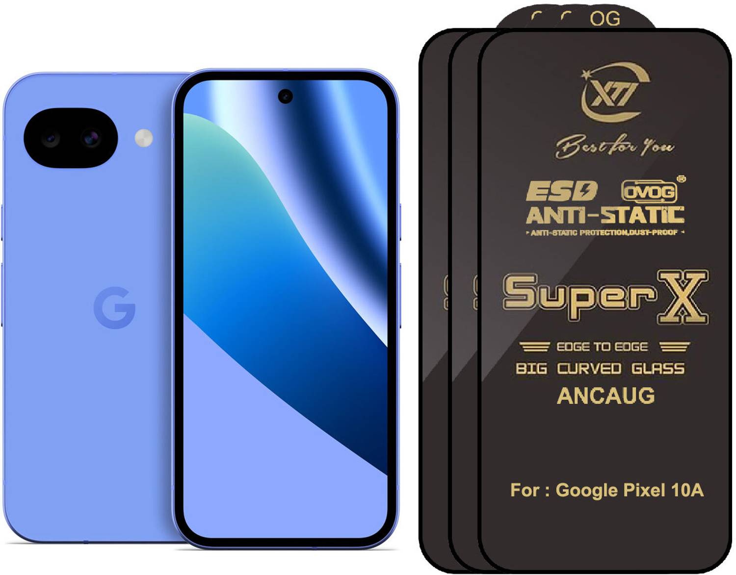 ANCAUG ENTERPRISES Edge To Edge Tempered Glass for Google Pixel 10A