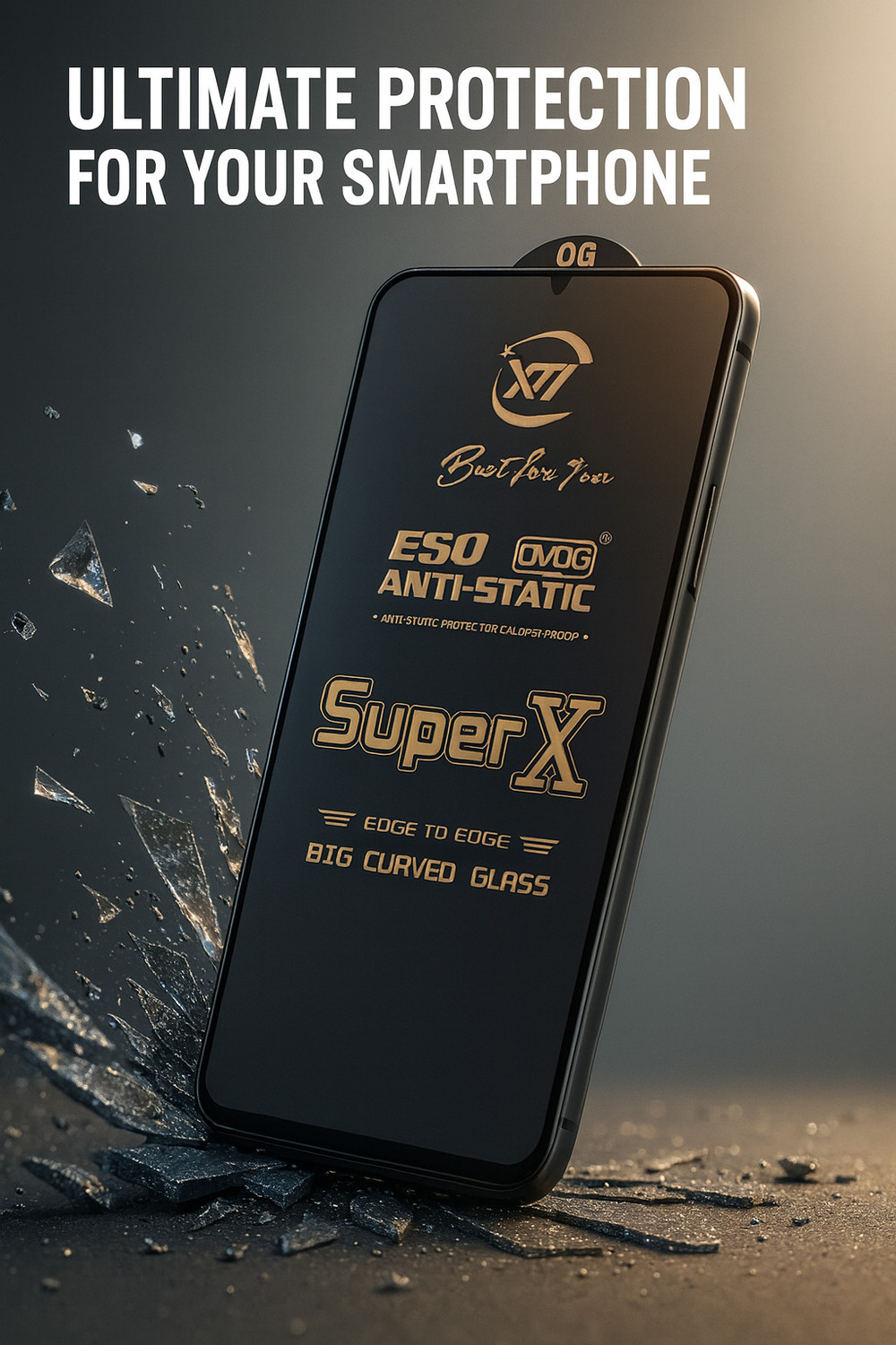 Image of ANILUQ Edge To Edge Tempered Glass for REALME NARZO 50A