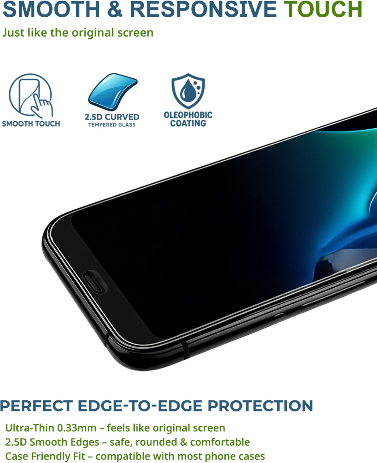 Image of Teleclinic Edge To Edge Tempered Glass for Apple iPhone 13