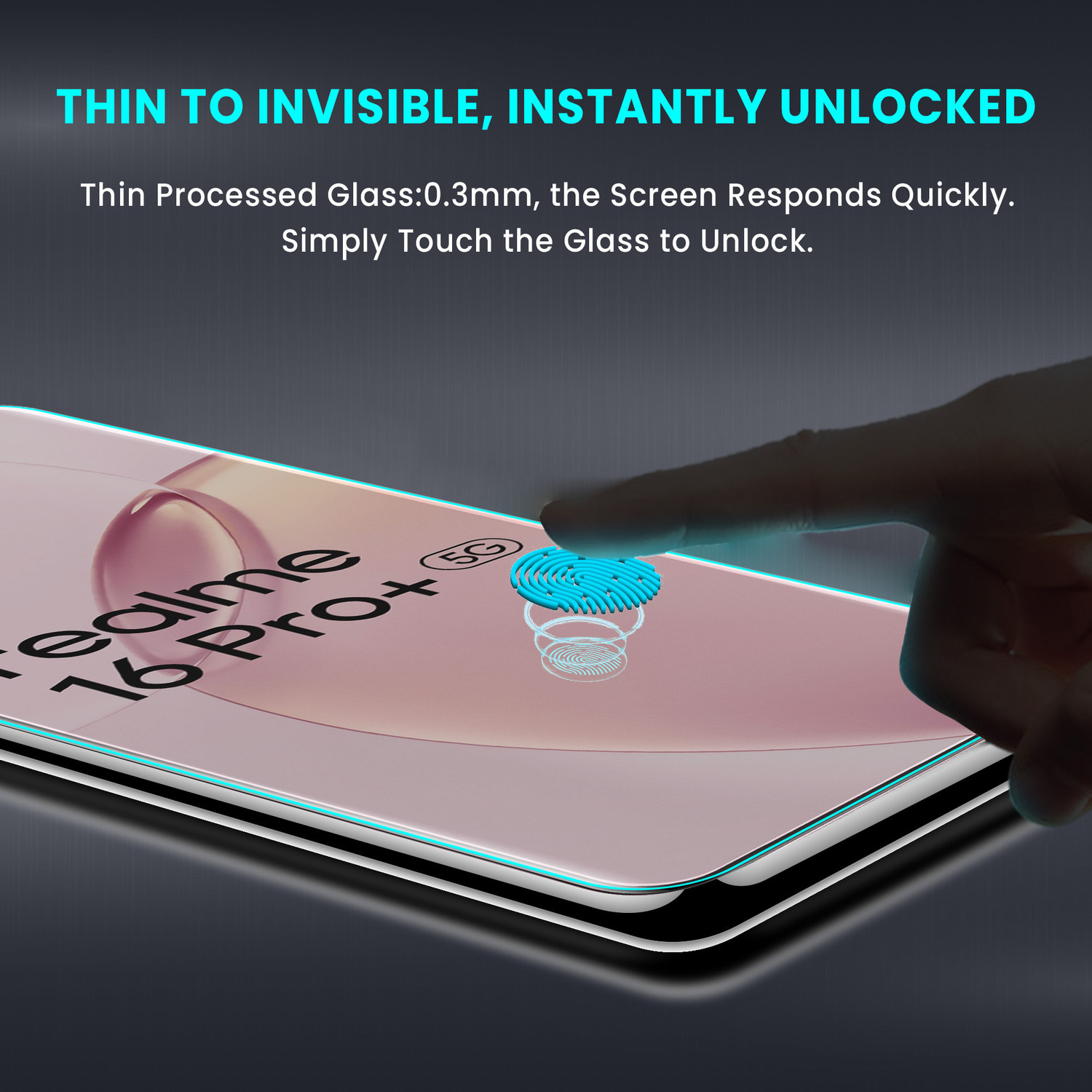 Image of ArmourPro Edge To Edge Tempered Glass for Realme 16 Pro Plus 5G, Realme 16 Pro Plus, Realme 16 Pro + 5G, Matte Anti-Glare Guard