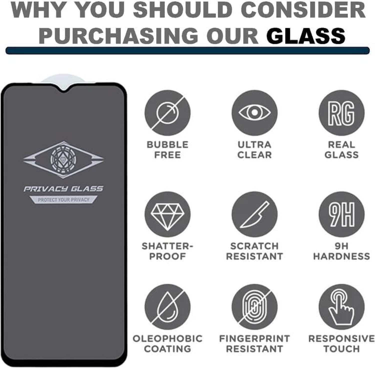 Image of Gaurilla Ultra Privacy Edge To Edge Tempered Glass for Oneplus 13R