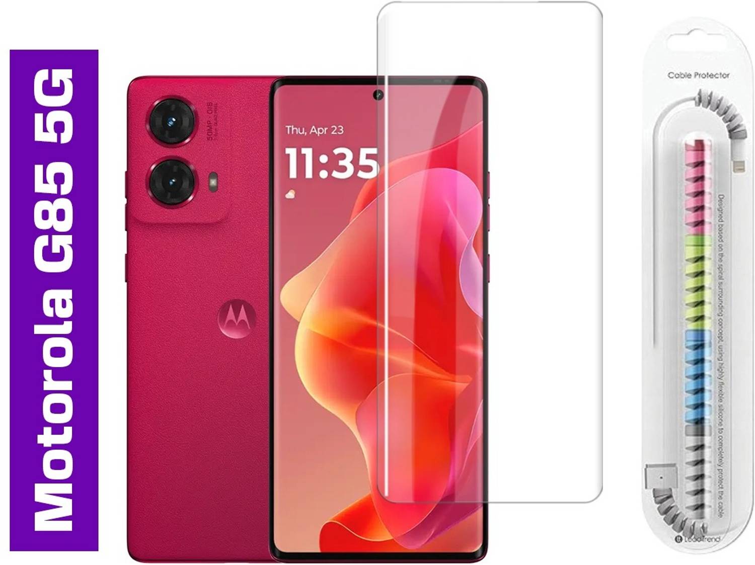 Gorilla Cases Edge To Edge Tempered Glass for MOTOROLA G85 5G, MO