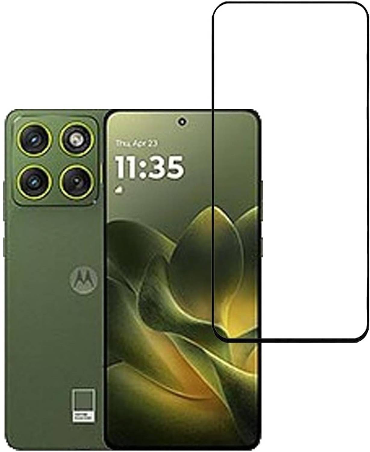AKSHUD Edge To Edge Tempered Glass for Motorola Edge 70 5G Tempered Glass Screen Protector | Anti-Scratch | Edge to Edge Full Coverage