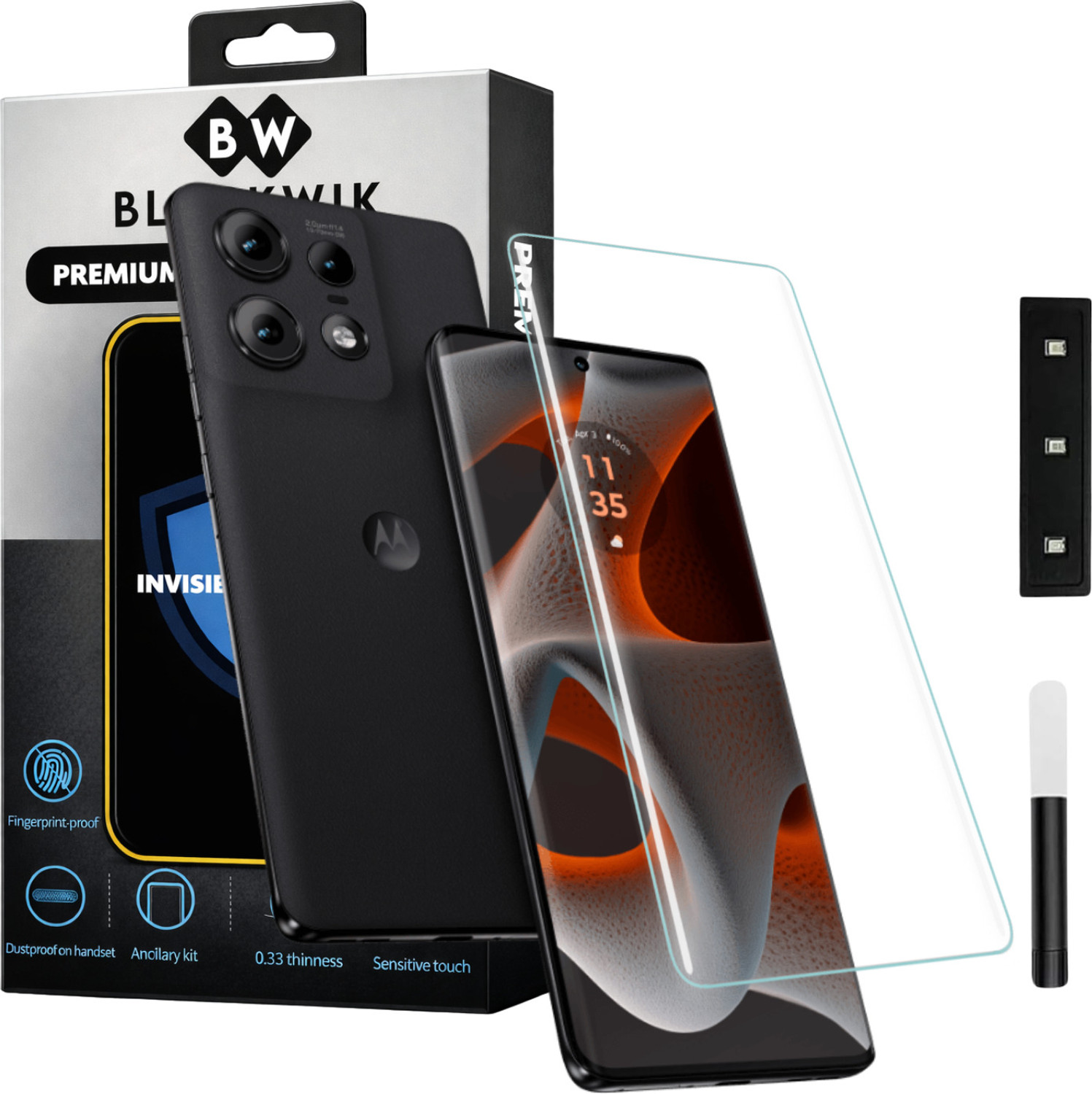 Image of BW Blackwik Edge To Edge Tempered Glass for Moto Edge 50 Pro