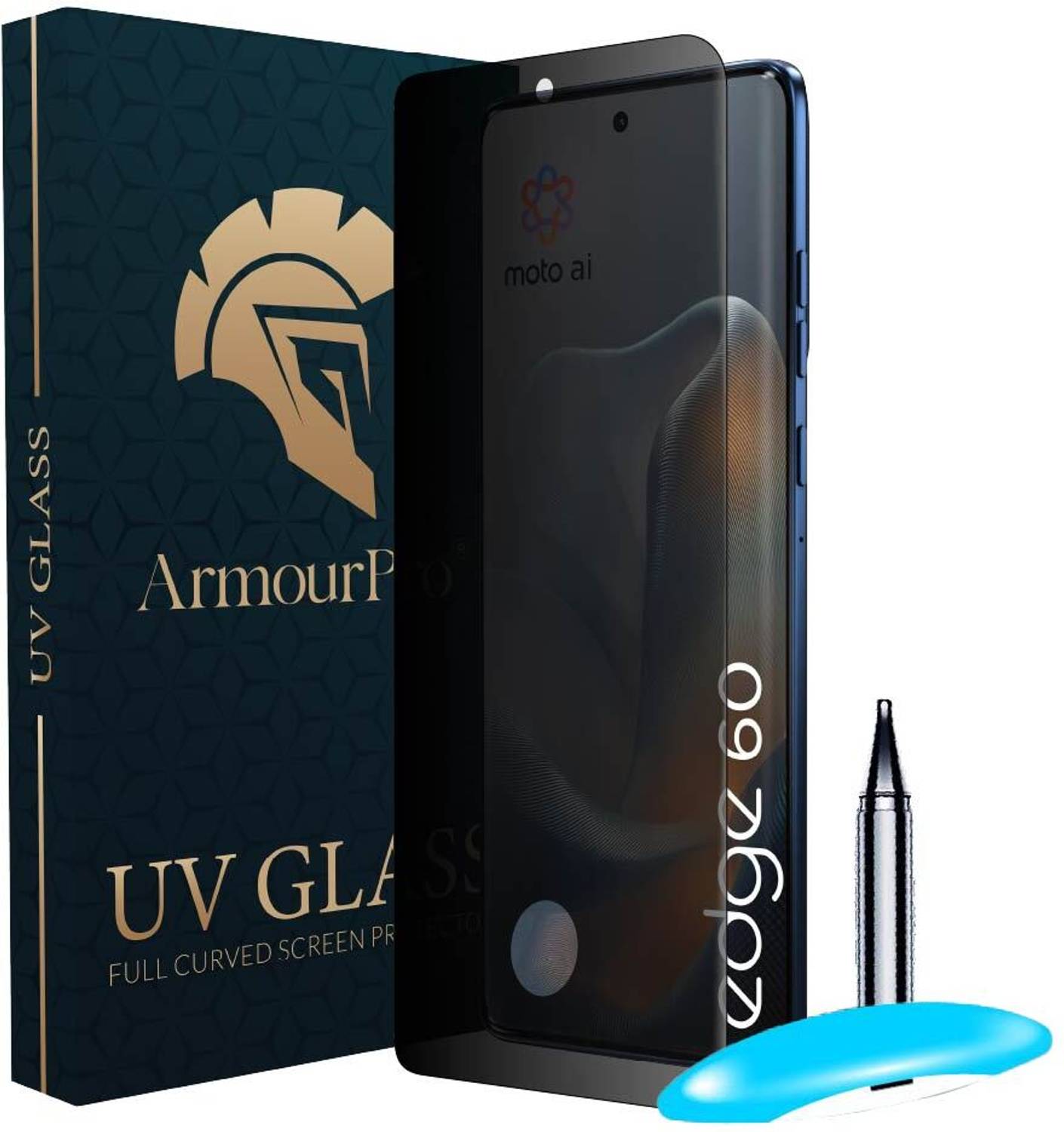 ArmourPro Edge To Edge Tempered Glass for Motorola Edge 60 5G, Edge 60, Moto Edge 60, Privacy Anti Spy Protection
