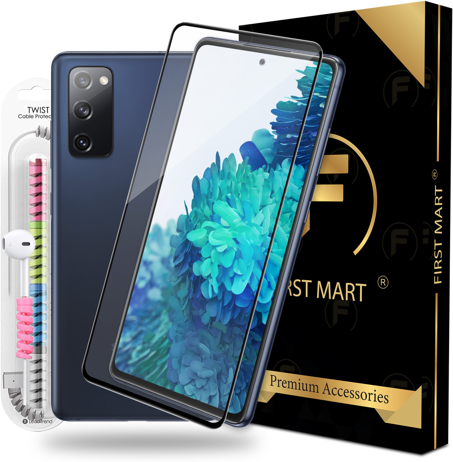 Image of FIRST MART Edge To Edge Tempered Glass for Samsung Galaxy S20 FE 5G, Samsung M31s 5G, Samsung A52s 5G, Samsung A52 5G