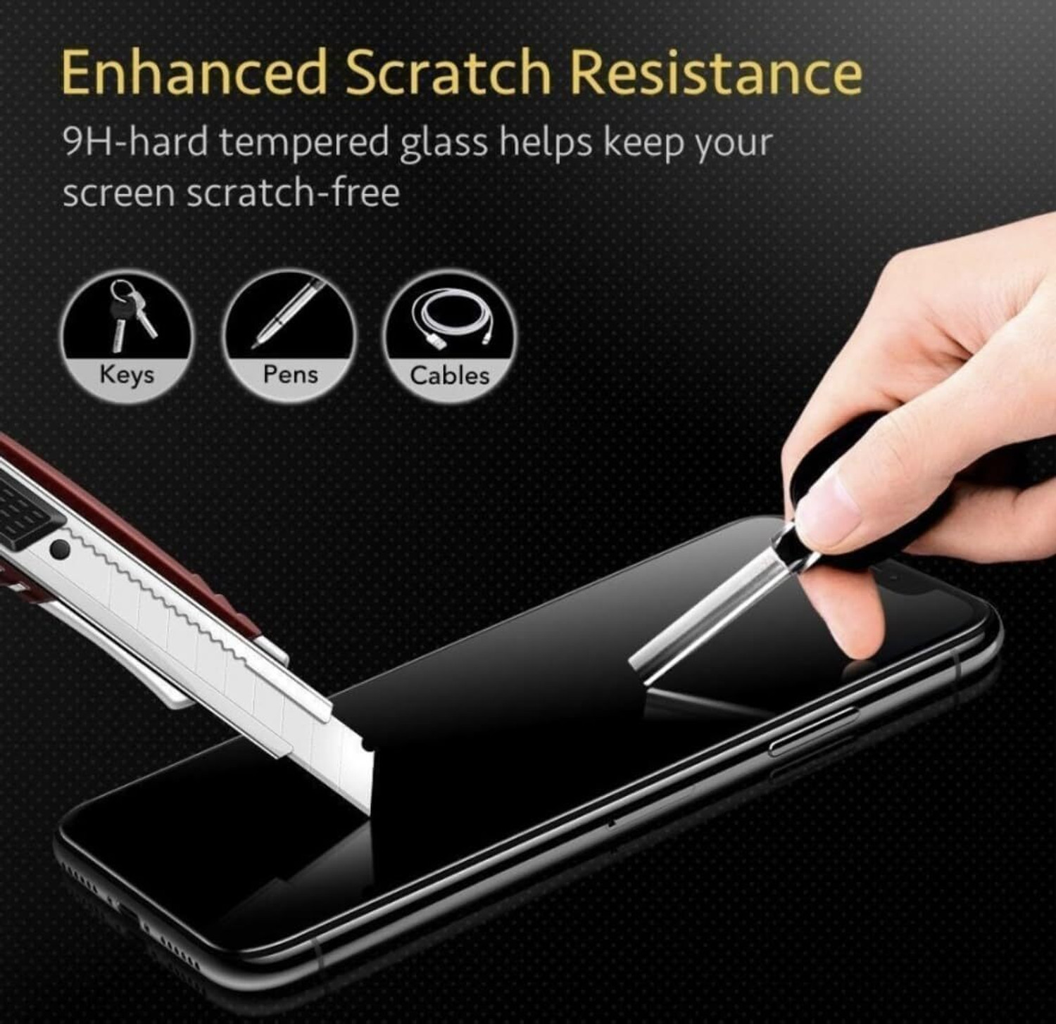 Image of Aeidess Edge To Edge Tempered Glass for MOTOROLA Edge 50 Fusion
