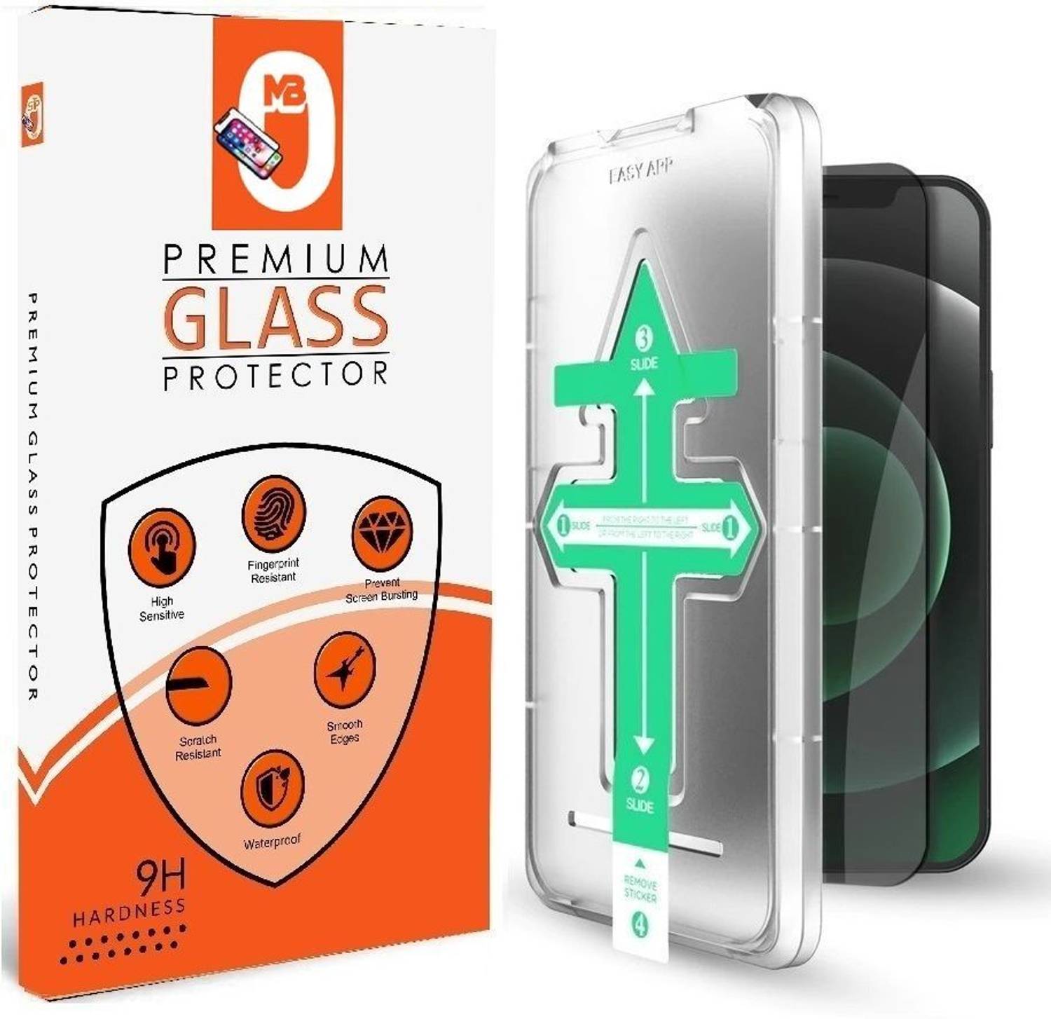 Maxboost Edge To Edge Tempered Glass for iphone 13 Pro, iPhone 13