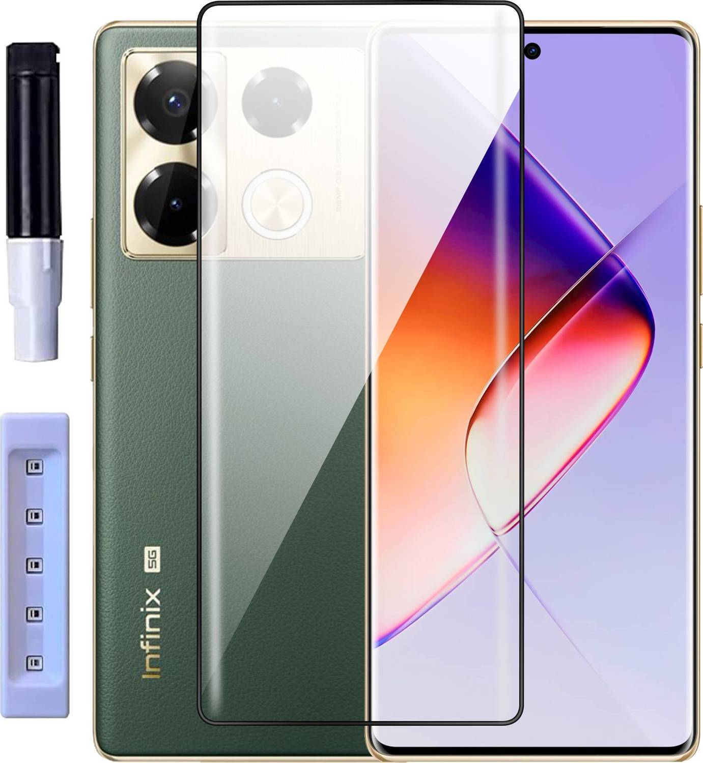 Artistque Edge To Edge Tempered Glass for Infinix Note 40 Pro Plus 5G