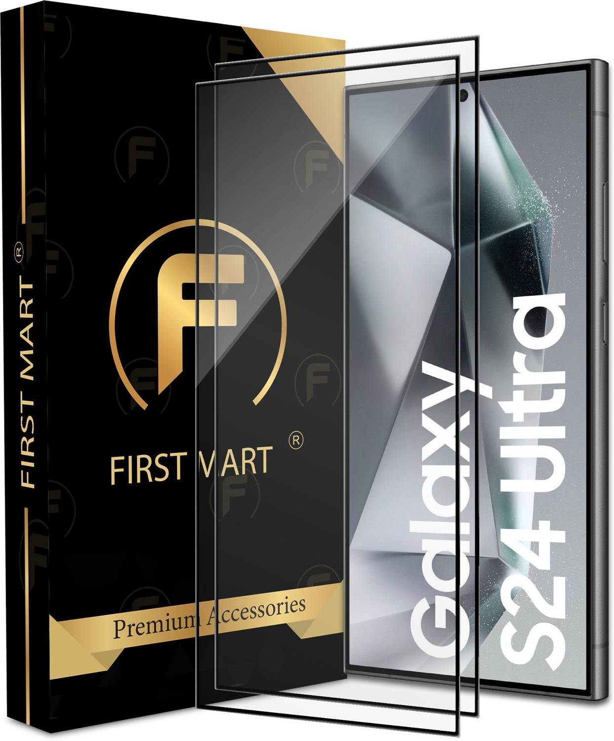 FIRST MART Edge To Edge Tempered Glass for Samsung Galaxy S24 Ult
