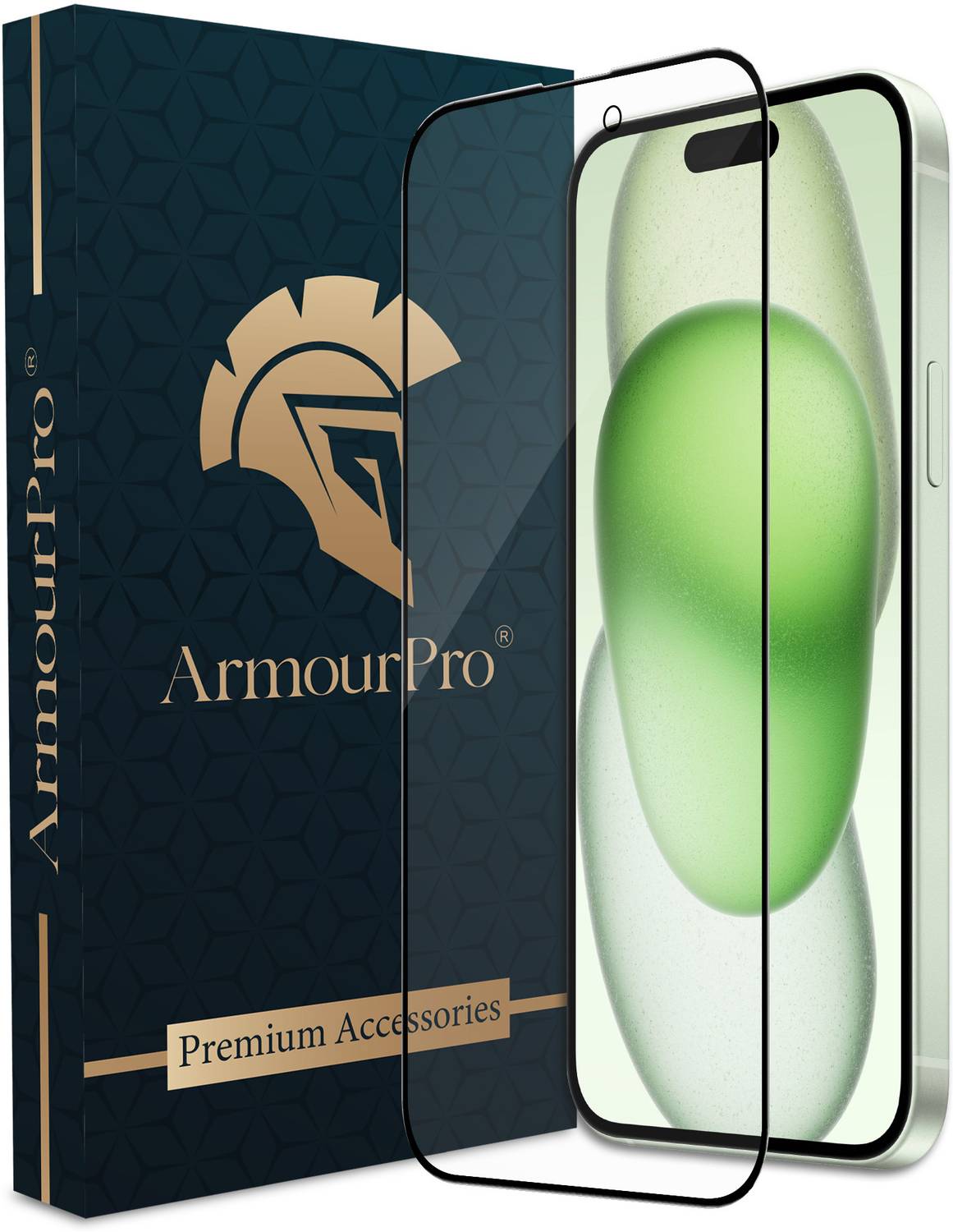 ArmourPro Edge To Edge Tempered Glass for Apple iPhone 15 Plus, i