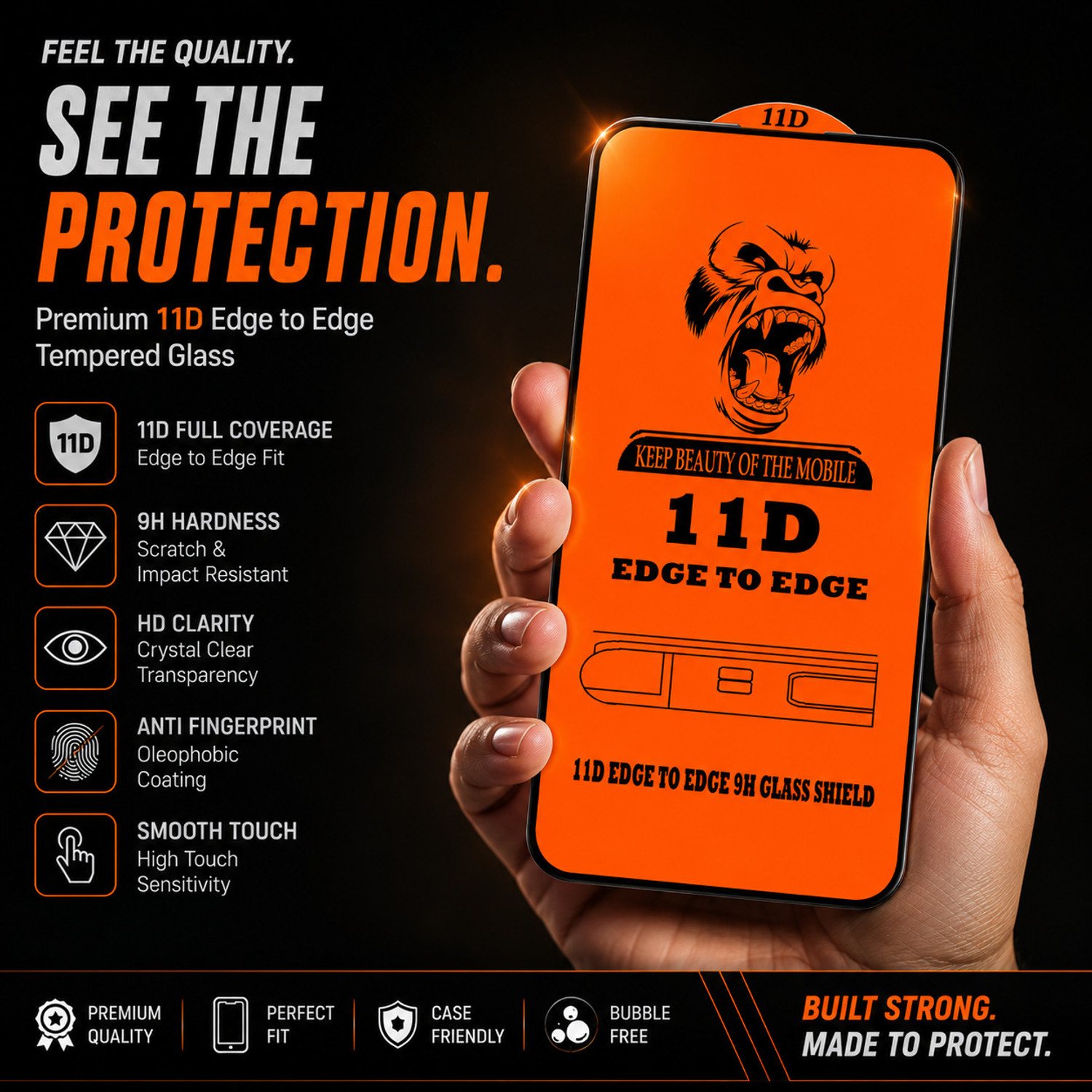 Image of Difussy Edge To Edge Tempered Glass for REDMI MI 13 5G
