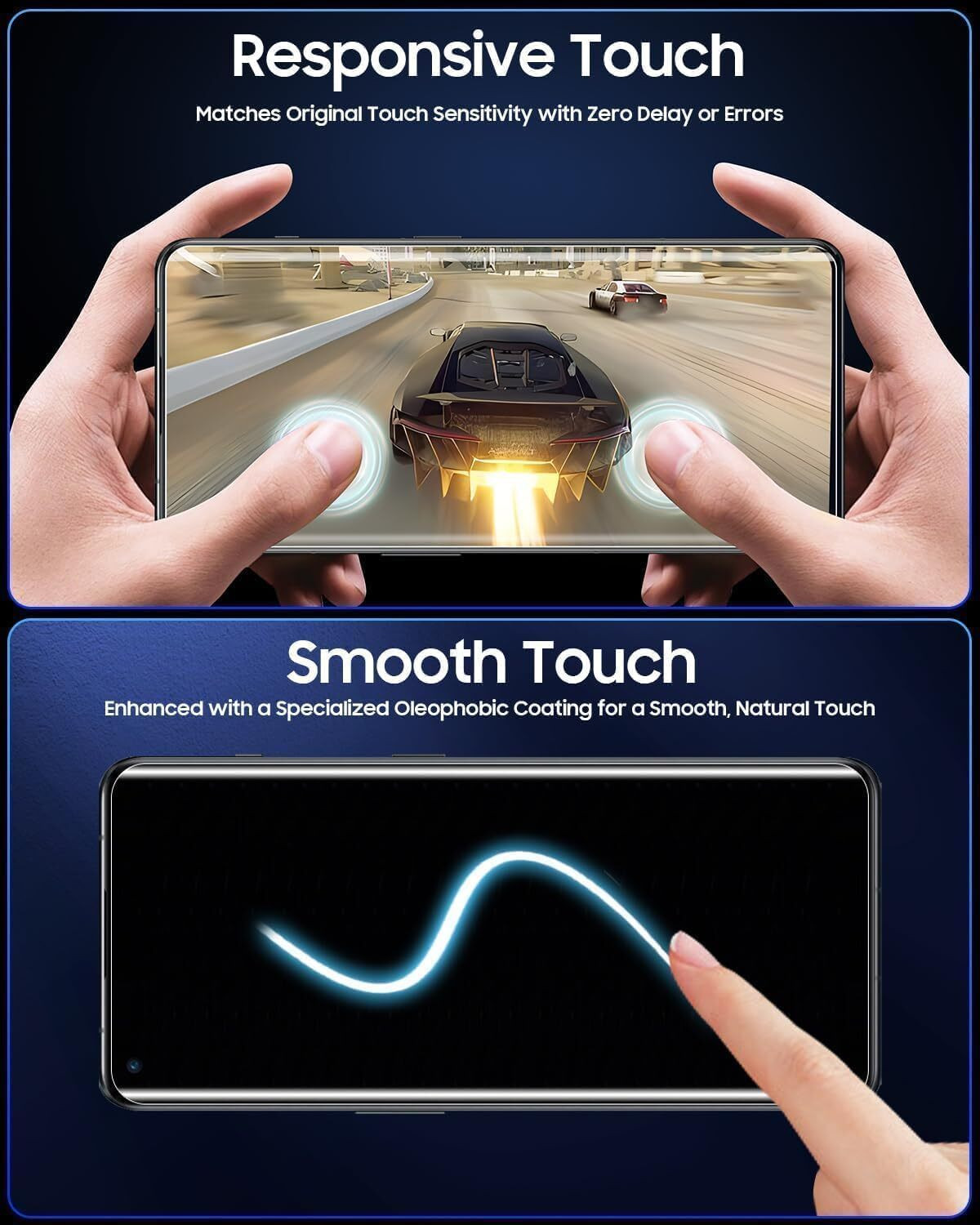 Image of Shuotech Edge To Edge Tempered Glass for moto edge 60 pro 5g, primium edge to edge gorila glass for moto edge 60 pro 5g