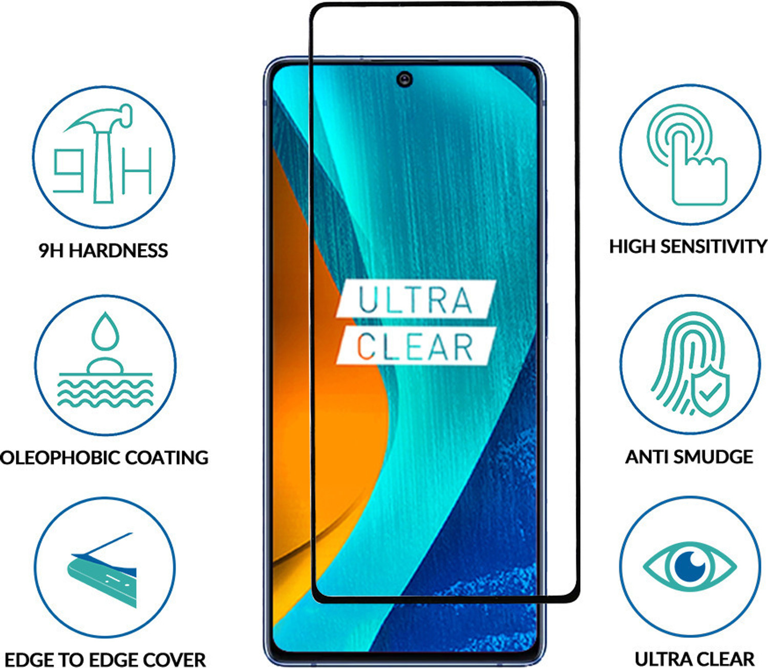 Image of Sprig Edge To Edge Tempered Glass for Infinix GT 30 5G+, infinix Gt 30 5G+