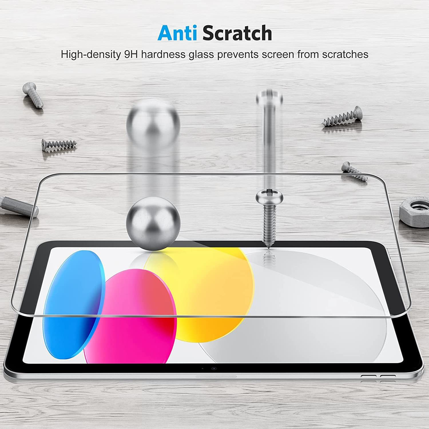 Image of MOBIVIILE Tempered Glass Guard for Apple iPad 10th Gen 10.9 inch (Pack of 1)