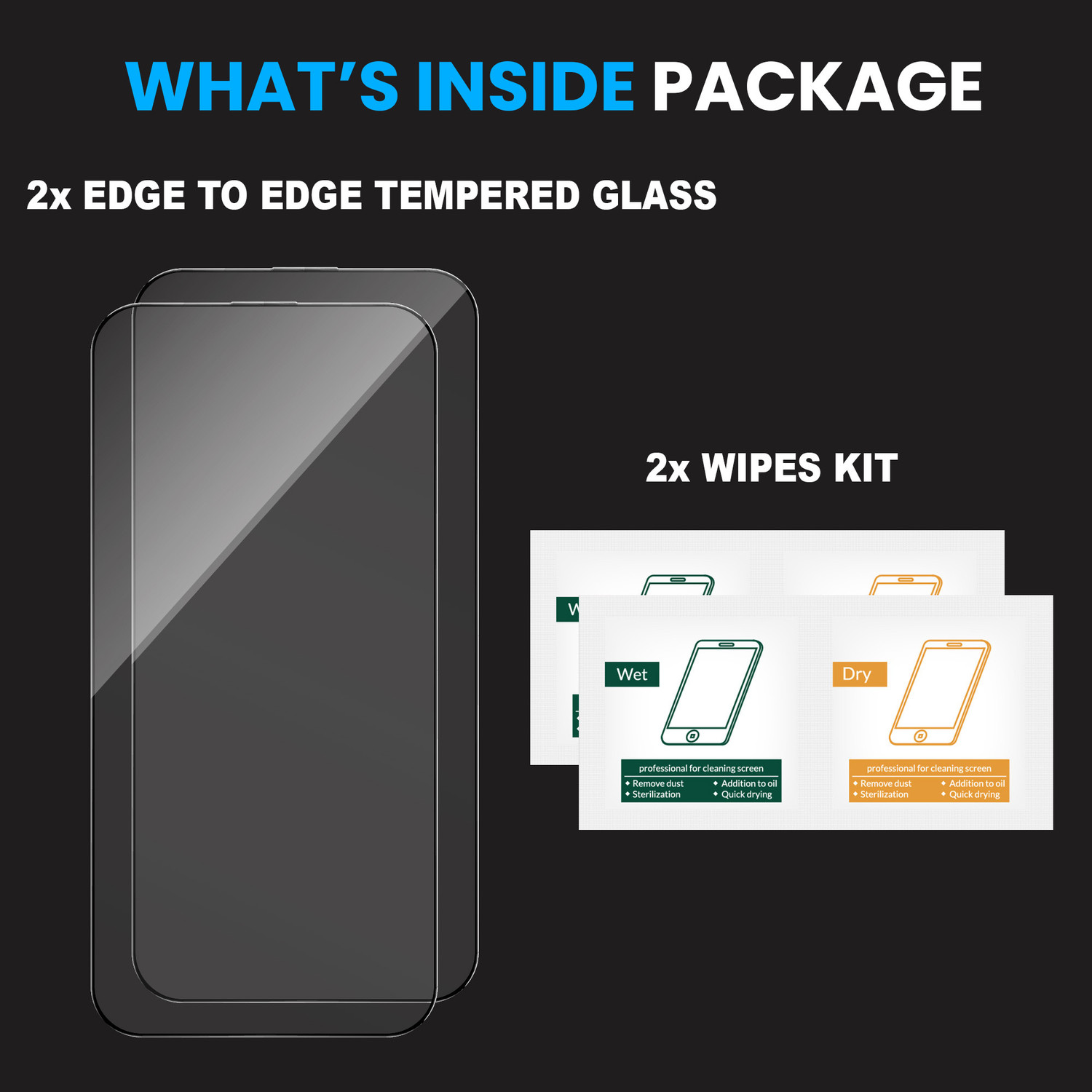Image of ArmourPro Edge To Edge Tempered Glass for Apple iPhone 17 Pro Max, iPhone 17 Pro Max, Apple 17 Pro Max