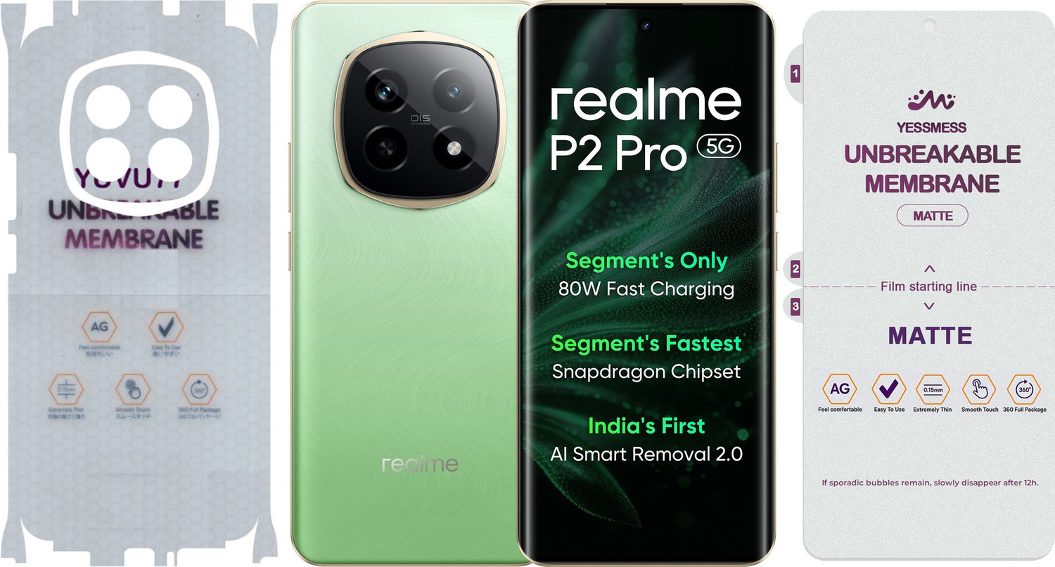 Image of Protexs Front and Back Screen Guard for realme P2 Pro 5G