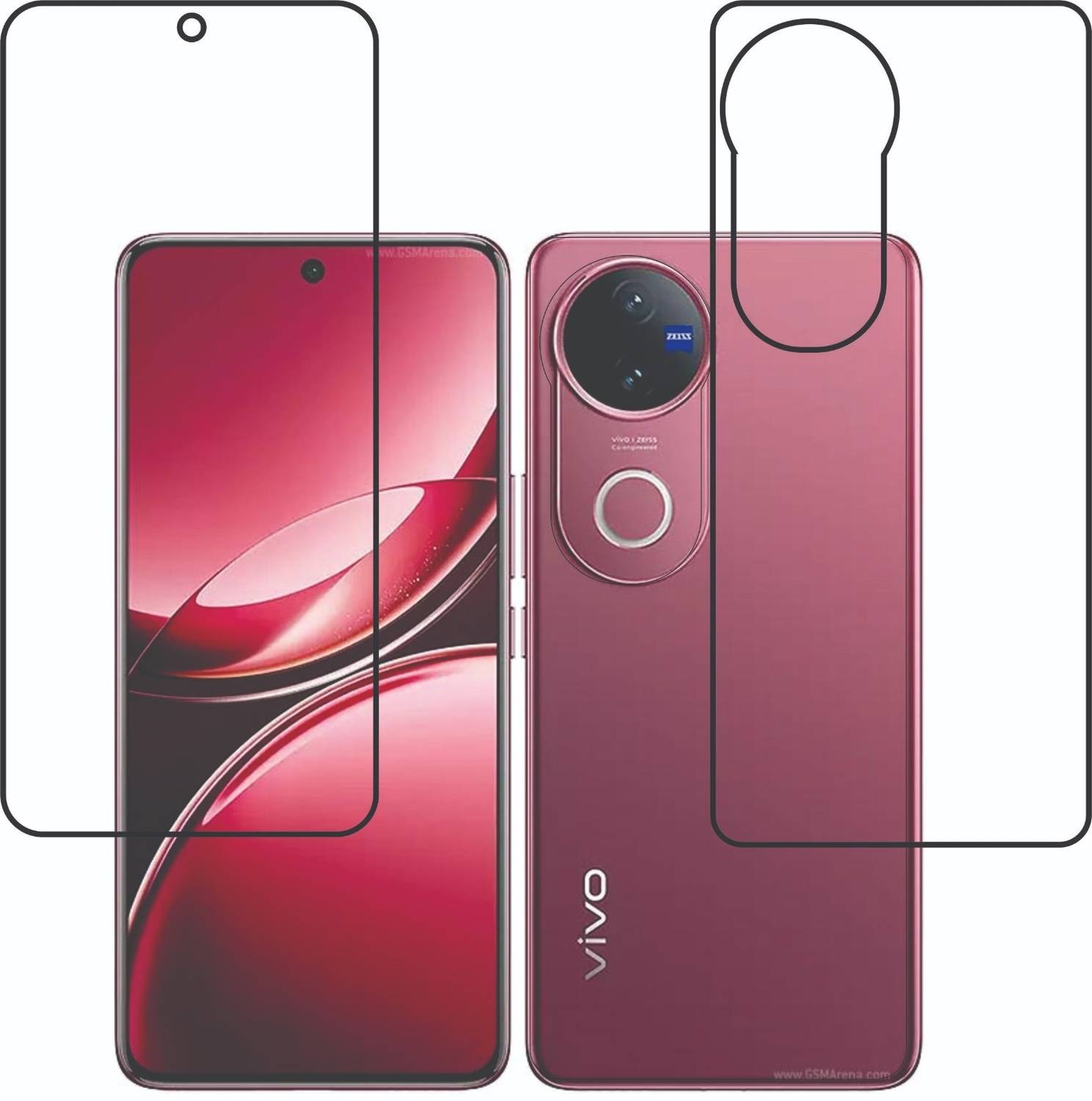 Ayan Front and Back Screen Guard for vivo V50 5G
