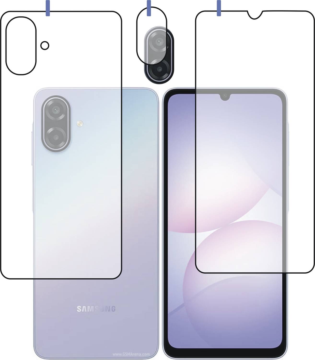 Screen Protector Front and Back Tempered Glass for SAMSUNG GALAXY A07 5G