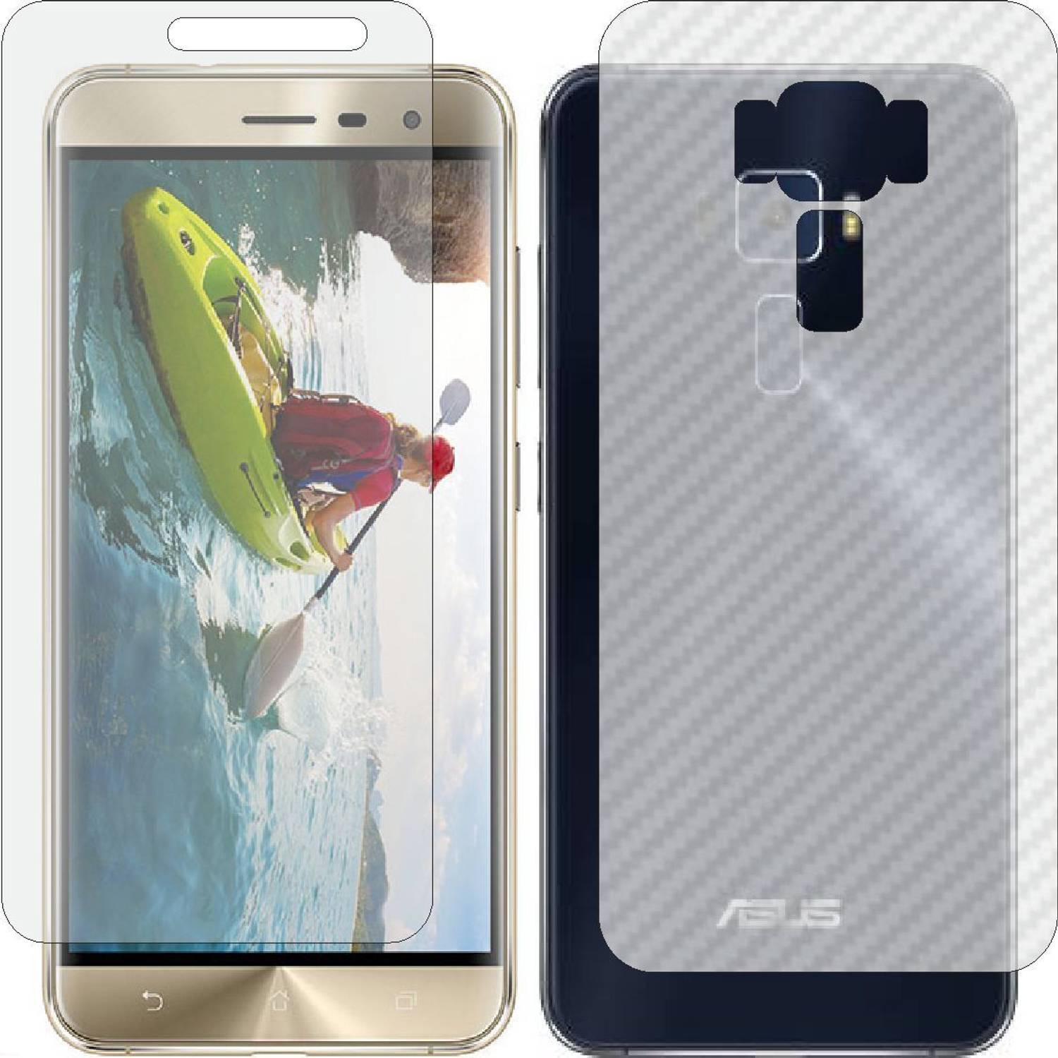 Fasheen Front and Back Tempered Glass for Asus Zenfone 3 ZE552KL