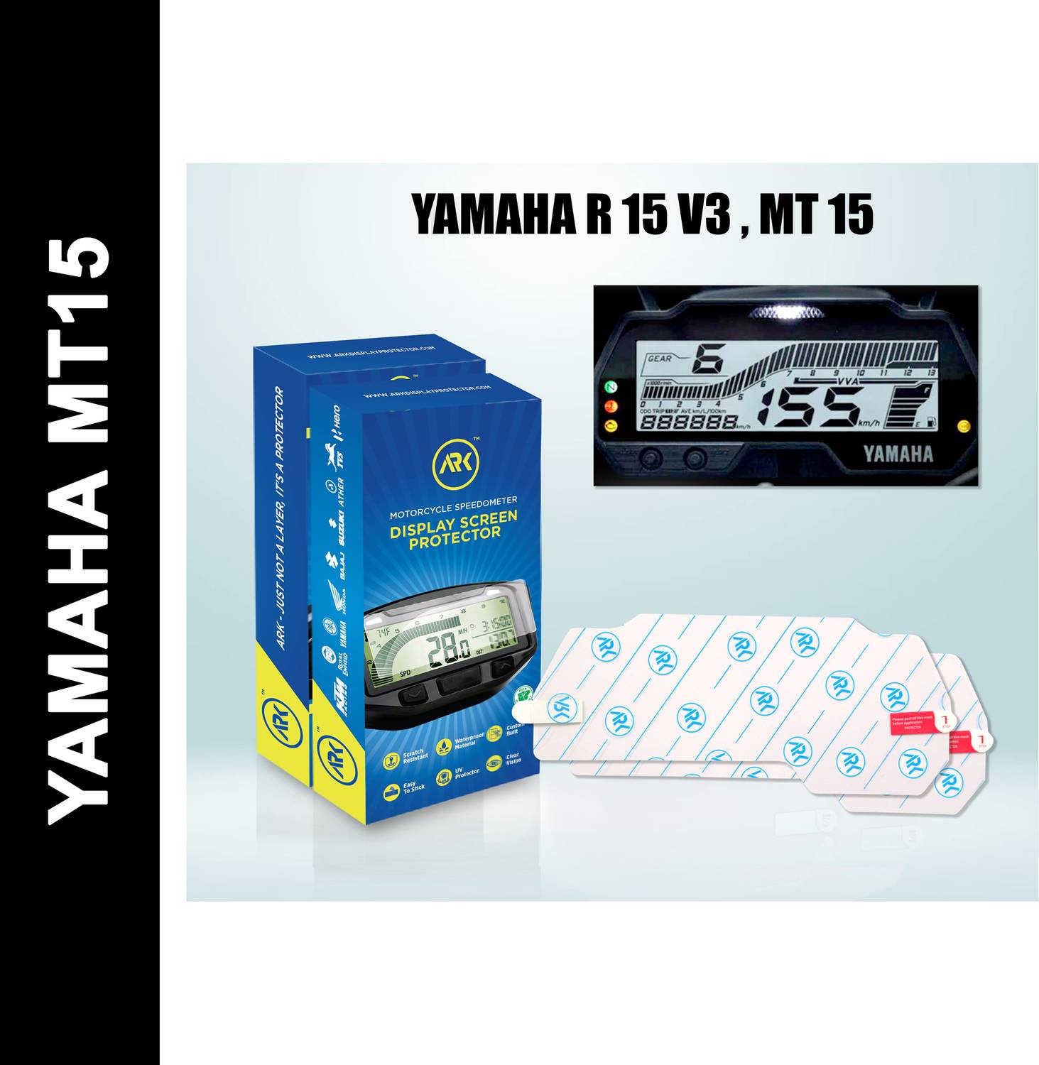ARK DISPLAY PROTECTOR Screen Guard for YAMAHA MT15