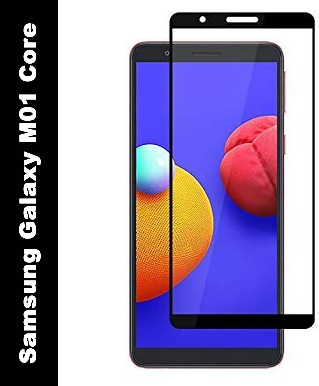 DMJHP Edge To Edge Tempered Glass for Samsung Galaxy M01 Core