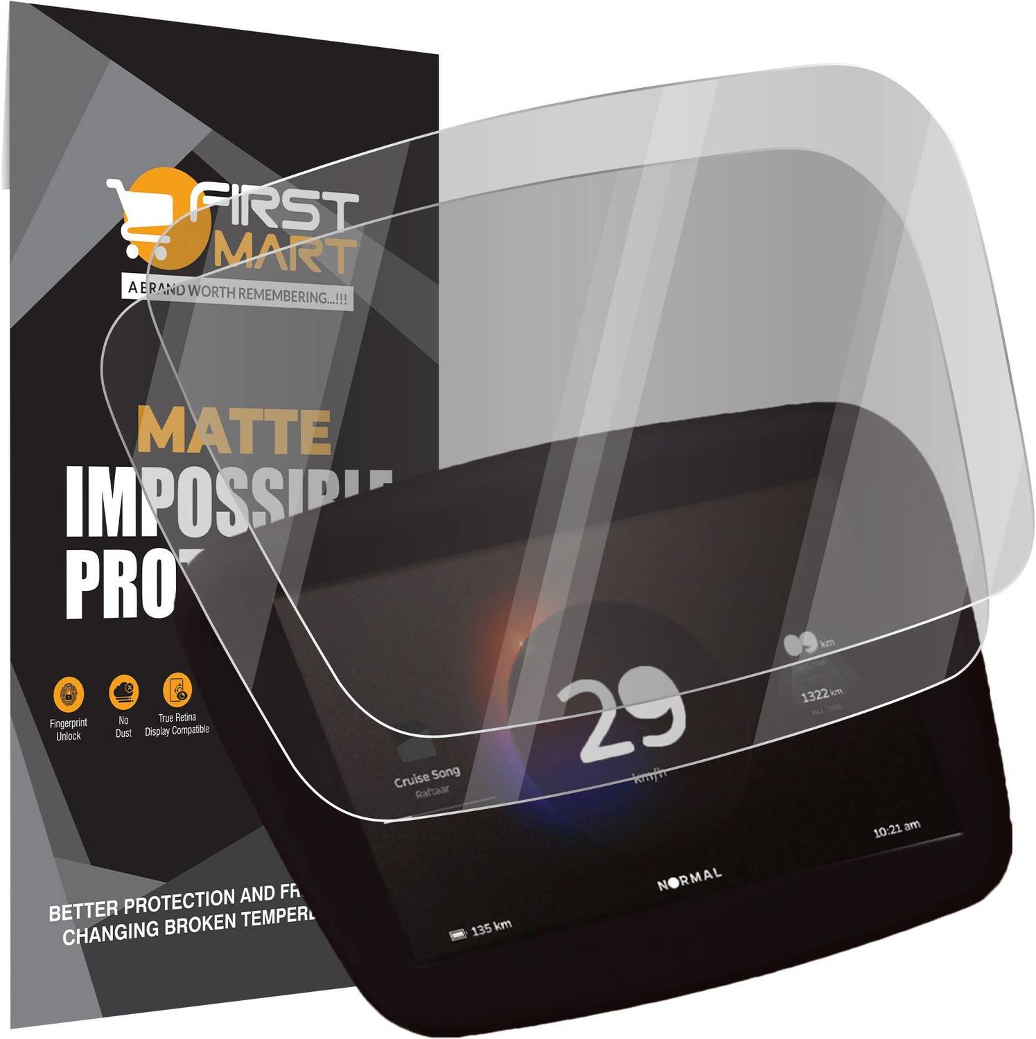 FIRST MART Impossible Screen Guard for Ola S1 Pro, Ola EV S1, Ola