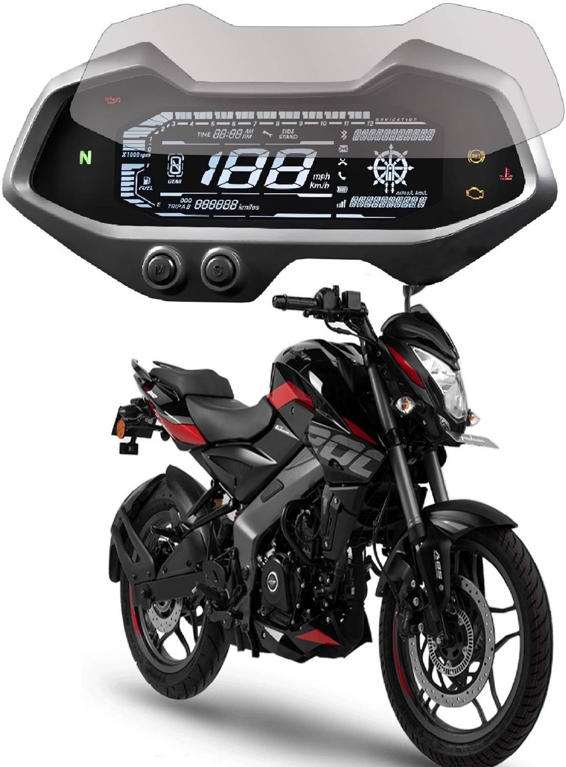 GADGET DEALS Impossible Screen Guard for BAJAJ PULSAR NS 200 Scre