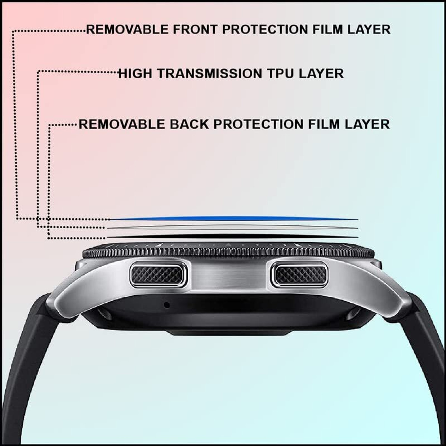 Image of diamondvisions Tempered Glass Guard for Noise Halo Plus Elite, Noise Halo Plus Elite Smartwatch
