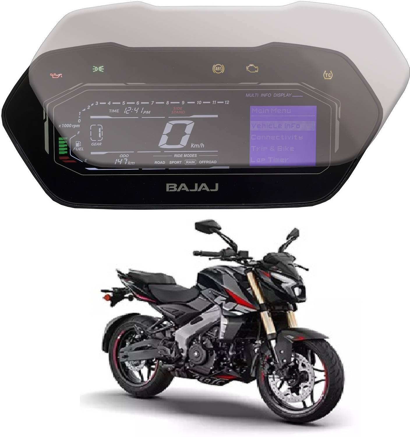 GADGET DEALS Impossible Screen Guard for BAJAJ PULSAR NS 400 Scre