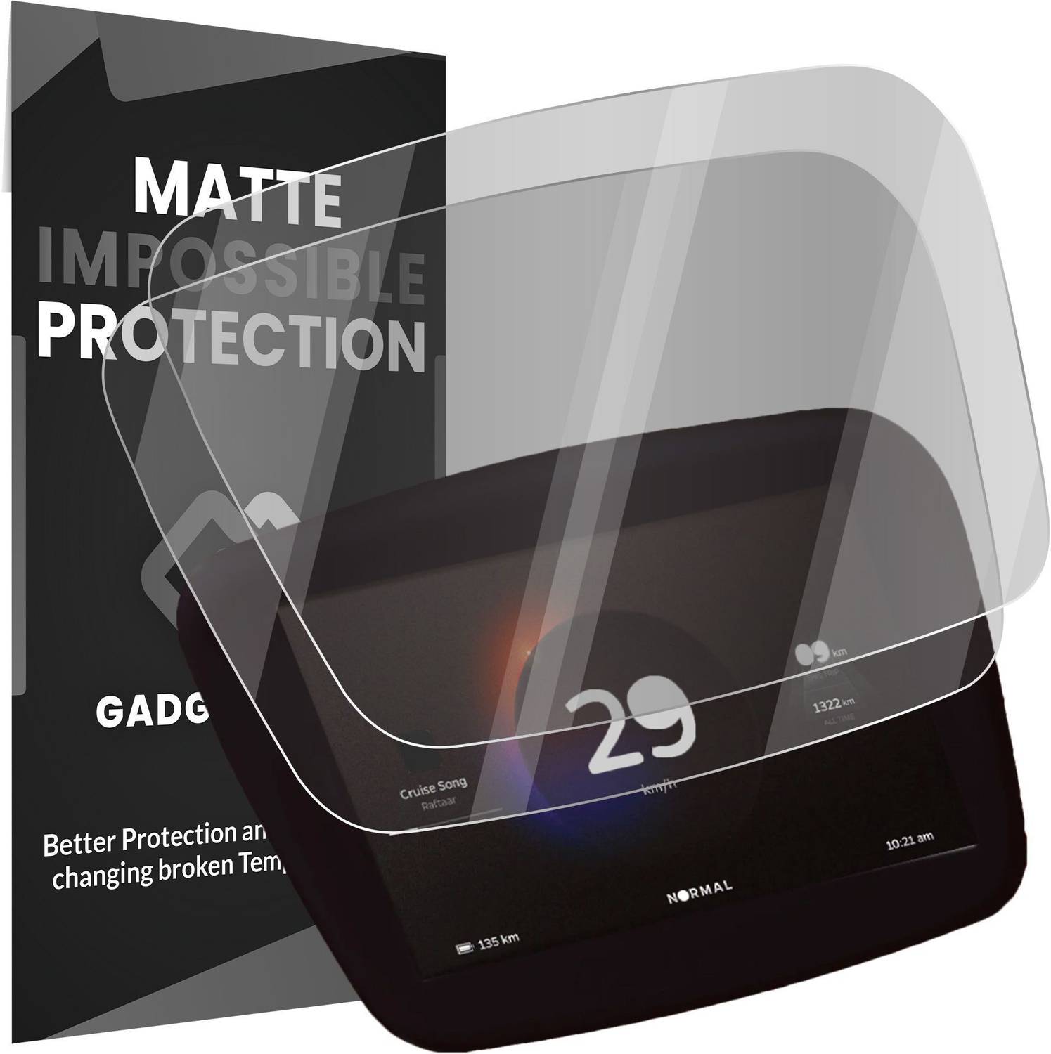 Gadget Glow Impossible Screen Guard for Ola S1, Ola S1 Pro, Ola E