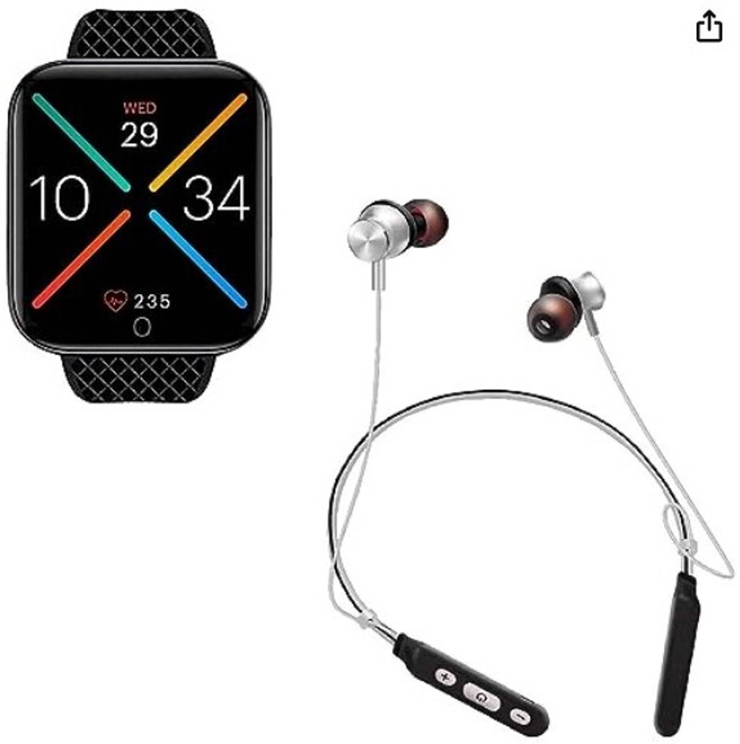 Pushpa Nano Glass for D116 SmartWatch with Heart Rate Monitor, M8
