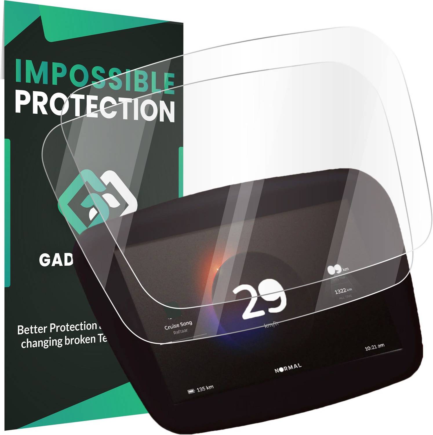 Gadget Glow Impossible Screen Guard for Ola S1 Pro, OLA S1, OLA E