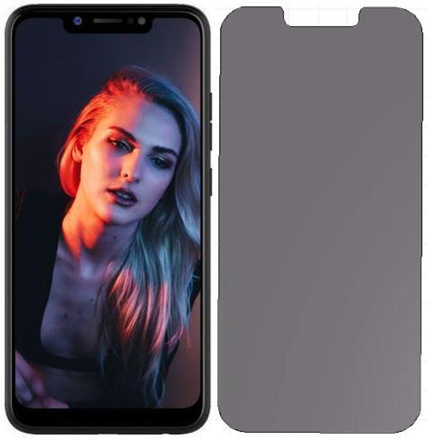 Image of HARVEEN Impossible Screen Guard for Campatible for Privacy-NOV23-Tecno Camon I2X