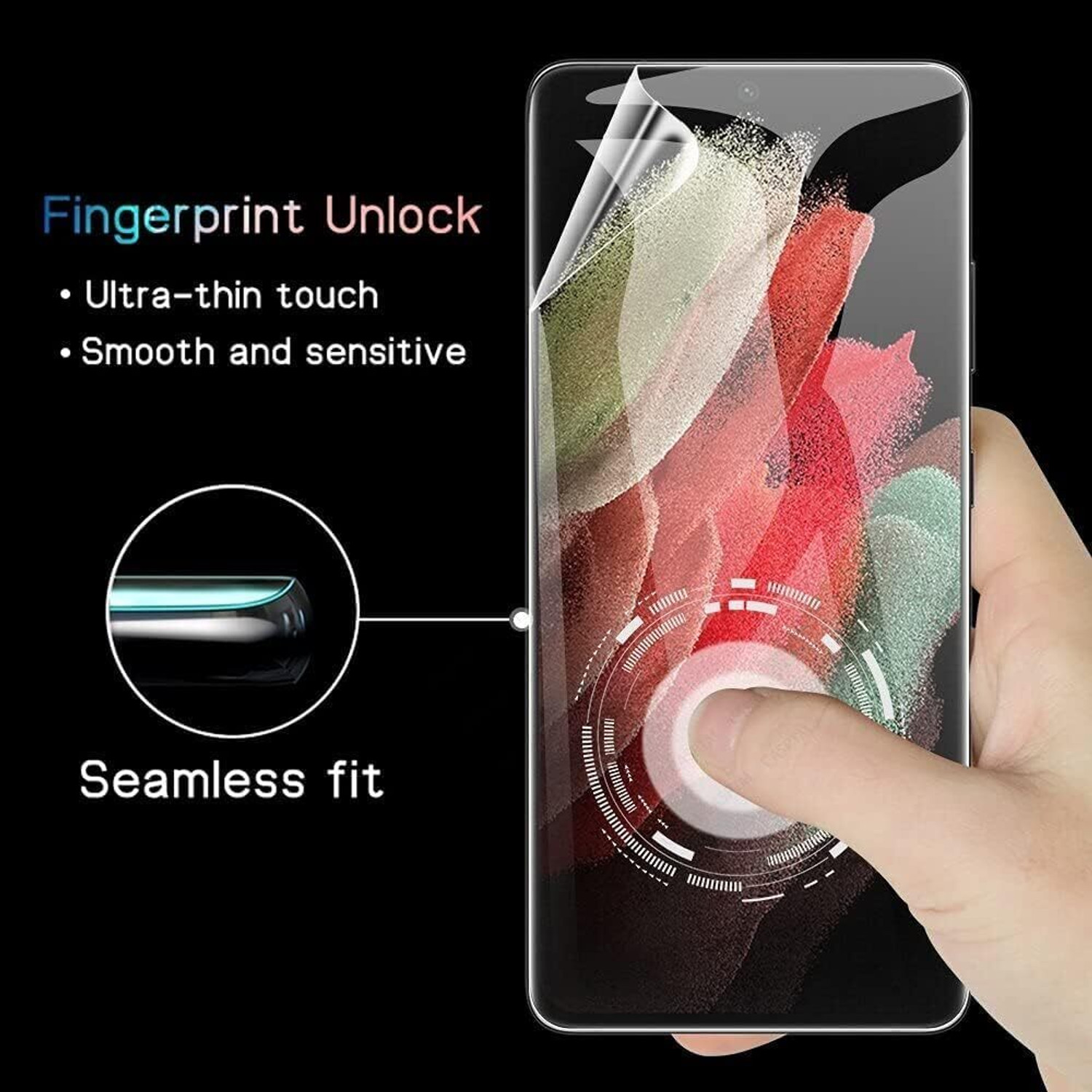 Image of Blate Edge To Edge Screen Guard for MOTOROLA EDGE 60 PRO UNBREAKABLE FRONT DIAMOND MEMBRANE SCREEN PROTECTOR HYDROGEL FLIM |SCRATCH RESISTANT| ANTI FINGERPRINT (PACK OF 1)