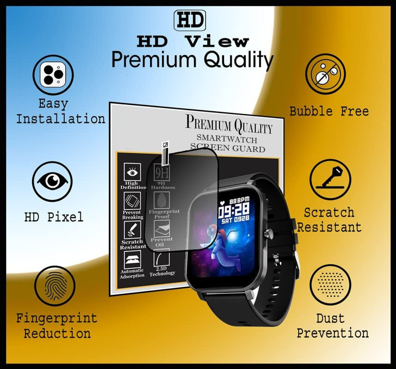 Image of diamondvisions Tempered Glass Guard for Noise Halo Plus Elite, Noise Halo Plus Elite Smartwatch