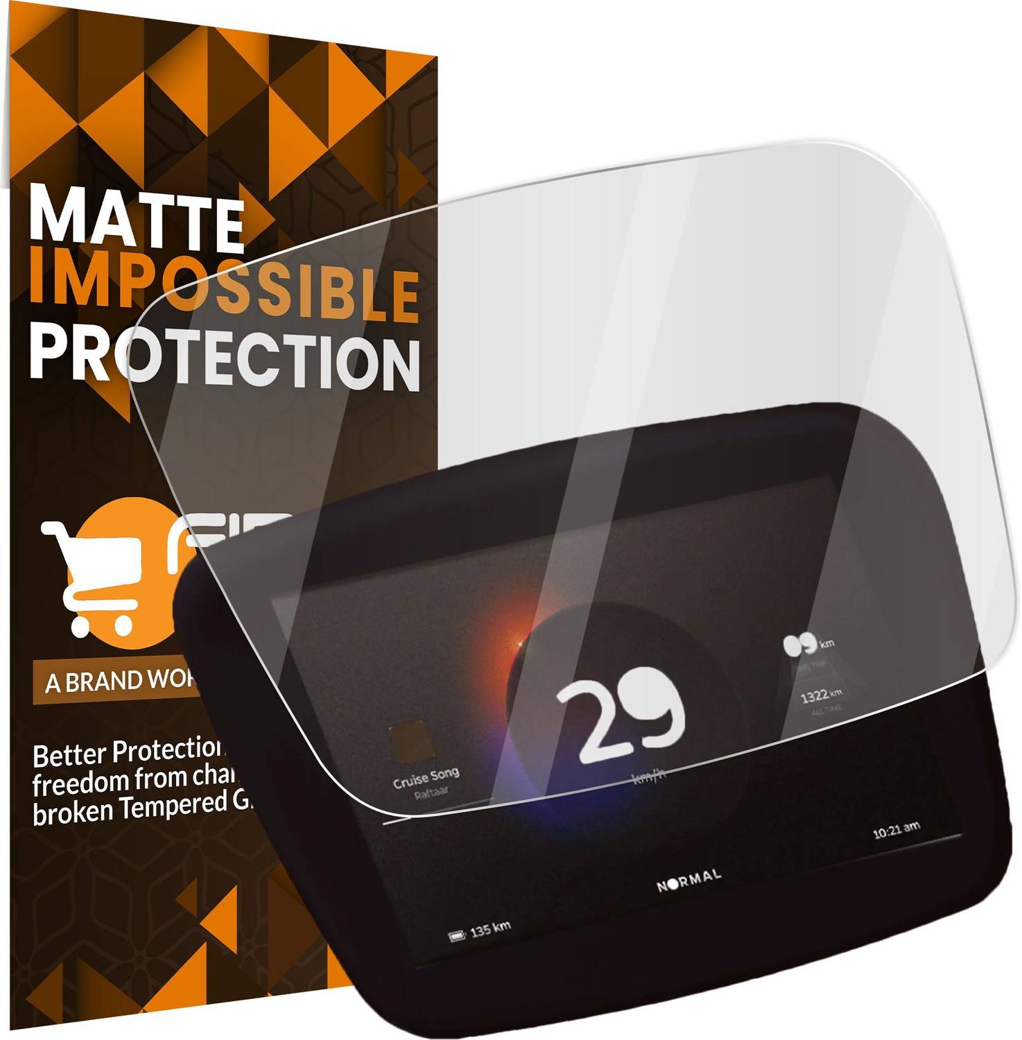 FIRST MART Impossible Screen Guard for Ola S1, Electric Scooter E