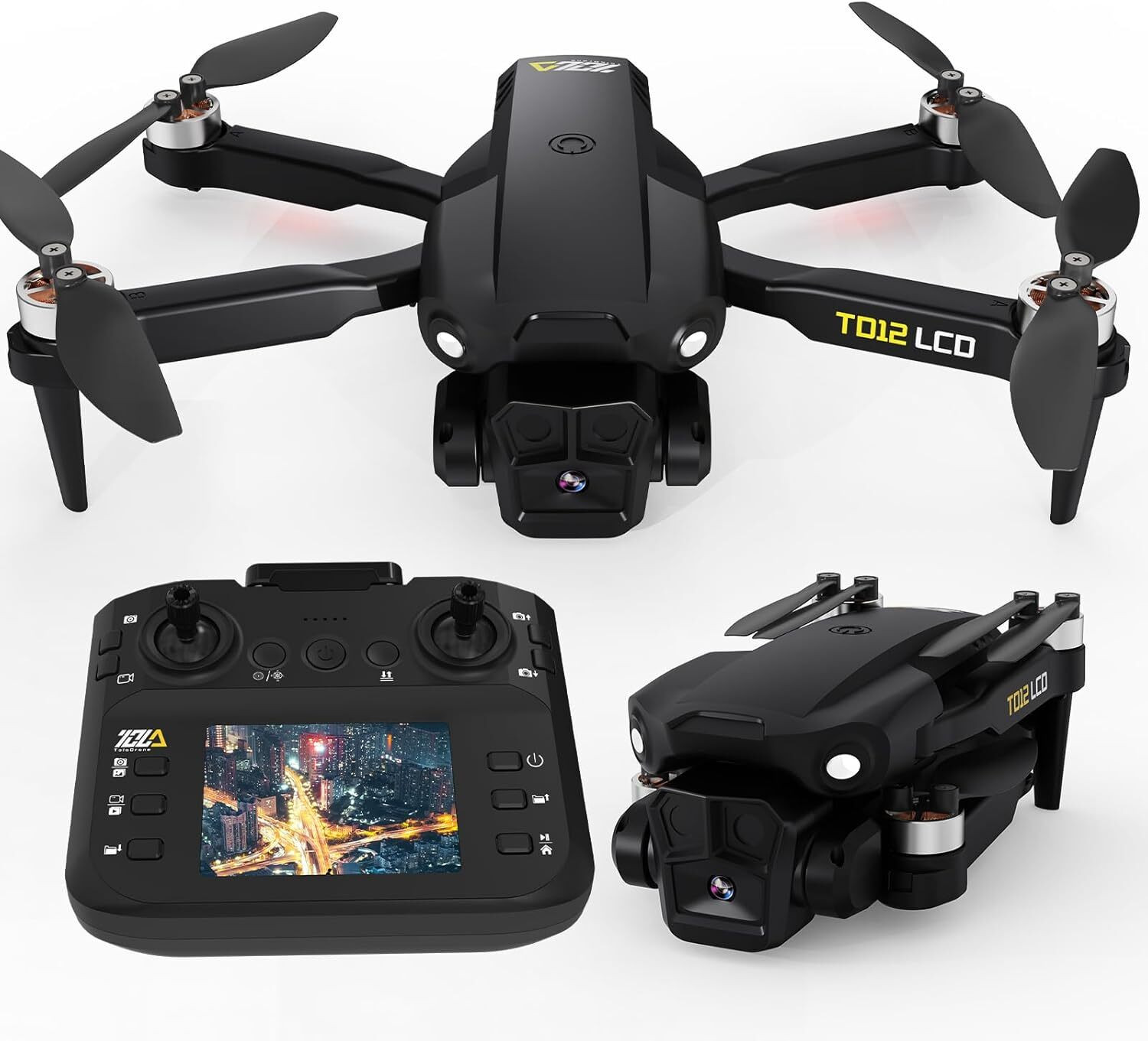Image of THJDG Tempered Glass Guard for Smartphone Drone With Camera No Phone Needed SG901 Max HD Aerial Photography RC Drone.