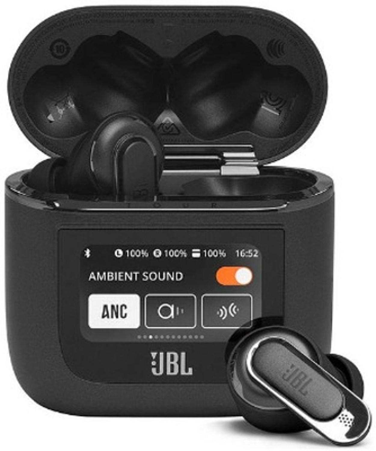 Image of Earbuds VD Nano Glass for JBL TOUR PRO 2 TWS True Adaptive Noise Canceling Earbuds with Wireless Charging Black - Copy (3) (Pack of 2)