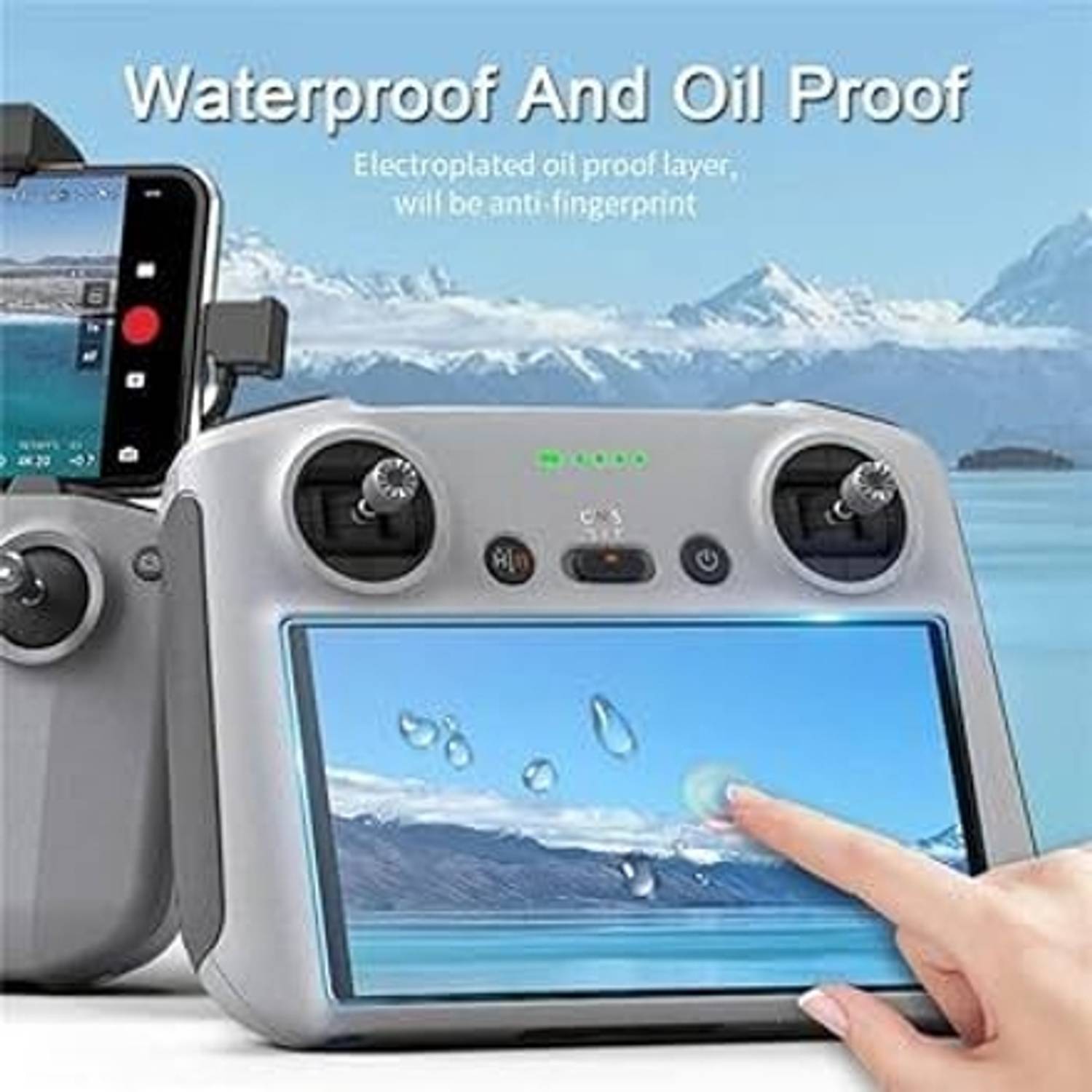 VD Enterprise Impossible Screen Guard for CAREflection DJI RC, DJI RC2 HD Tempered Glass Screen Protector For DJI Mini 3 Pro Drone4