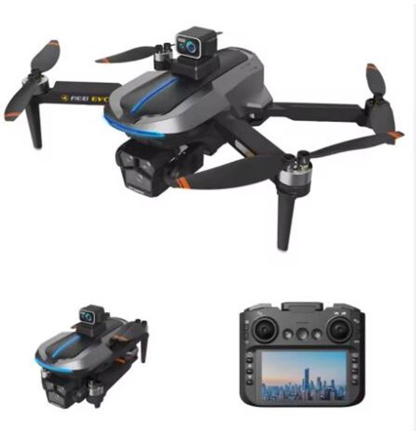 SHIVAAY Nano Glass for Remote Control Foldable Portable Flying with LCD Screen Monitor Aircraft FPV Drone for Sale